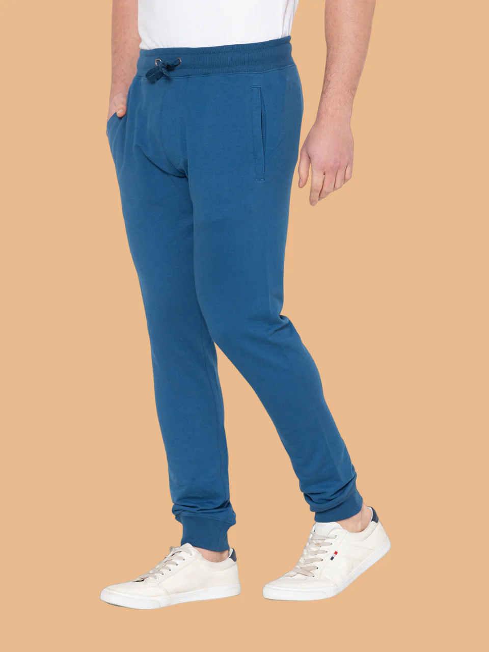 Flawless Men's Solid Blue Jogger - Image 4