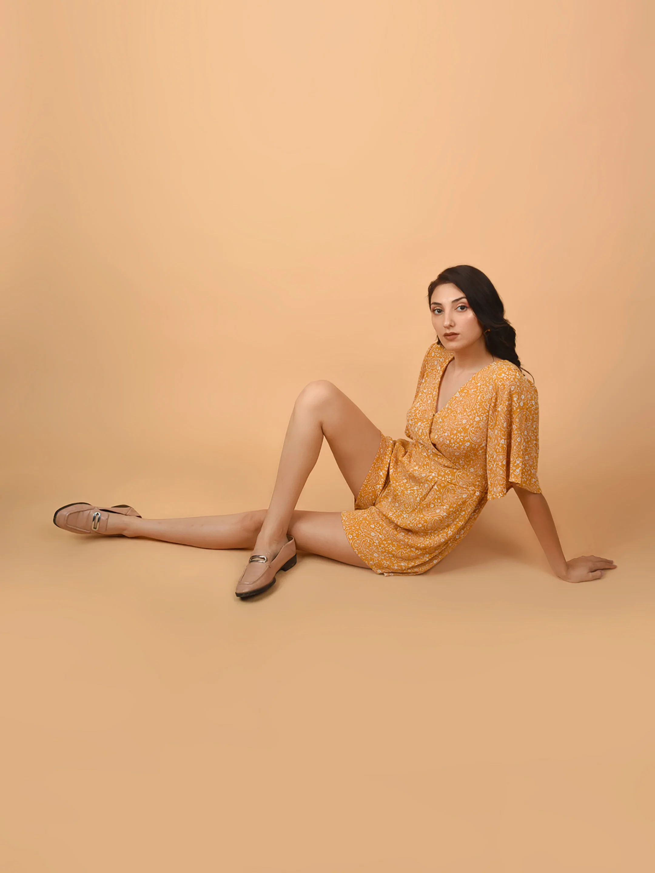 Flawless Mustard Beach Mini Playsuit For Women | MIA - Image 6