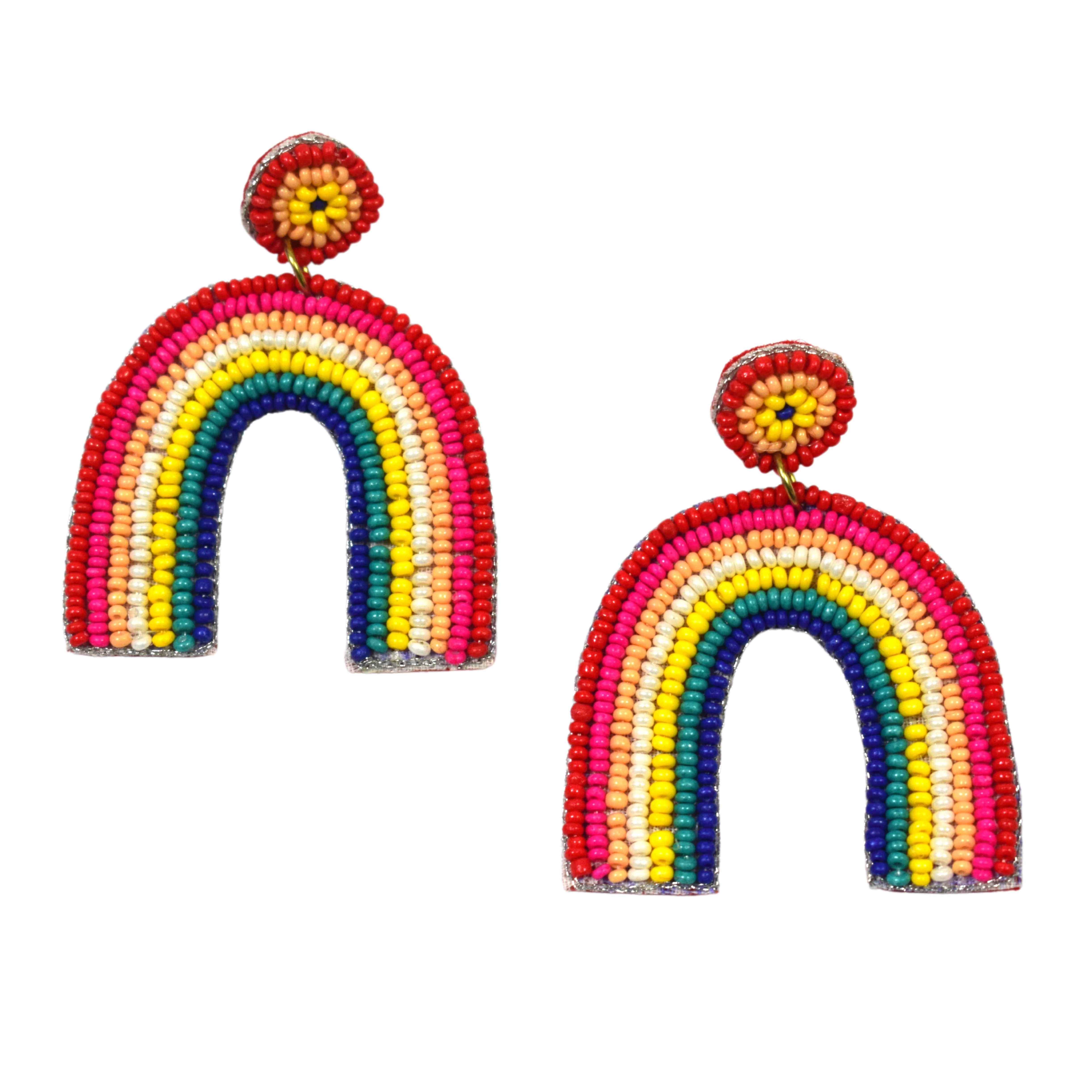 Flawless Ranbow Beaded Earrings for Bold Women - Image 2