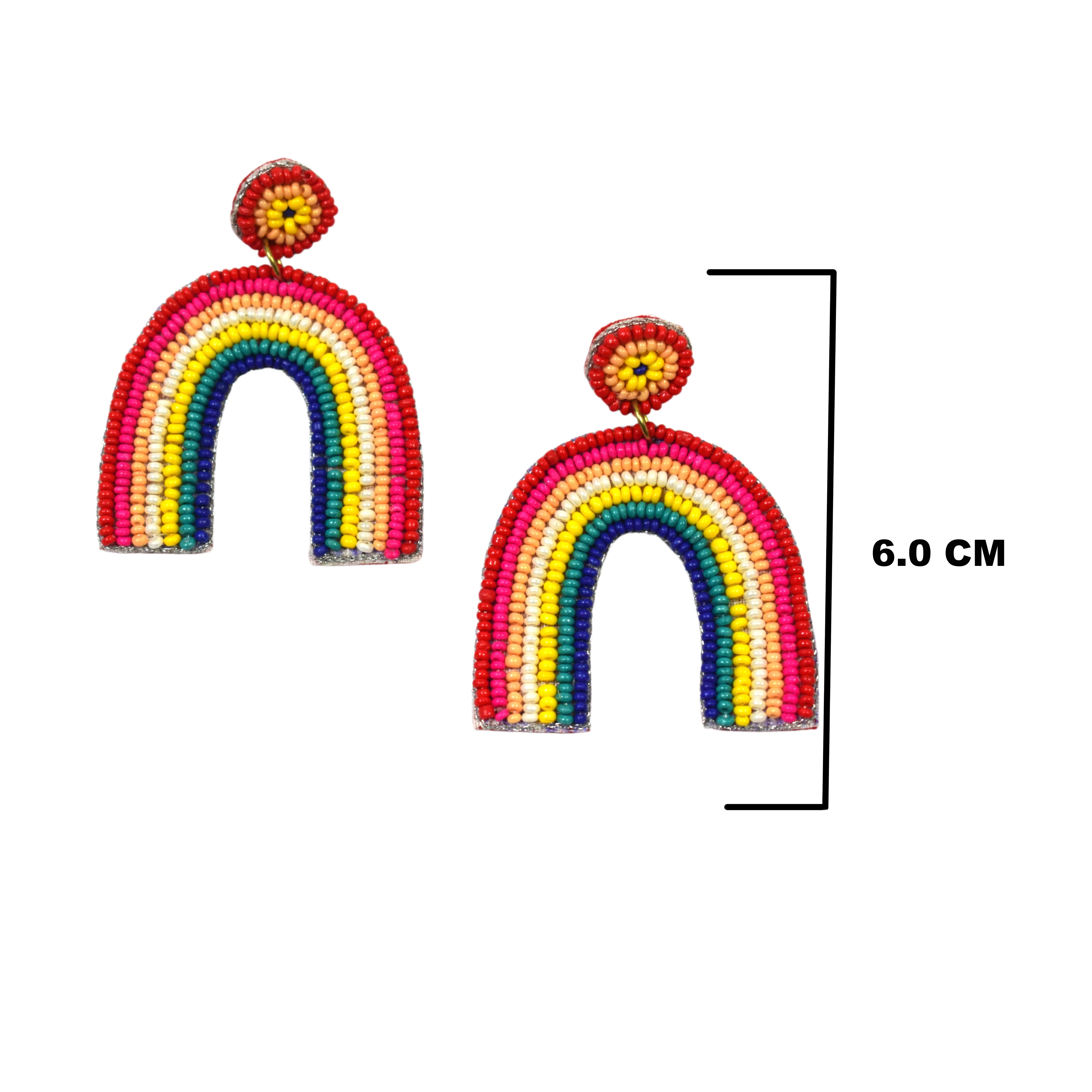 Flawless Ranbow Beaded Earrings for Bold Women - Image 3