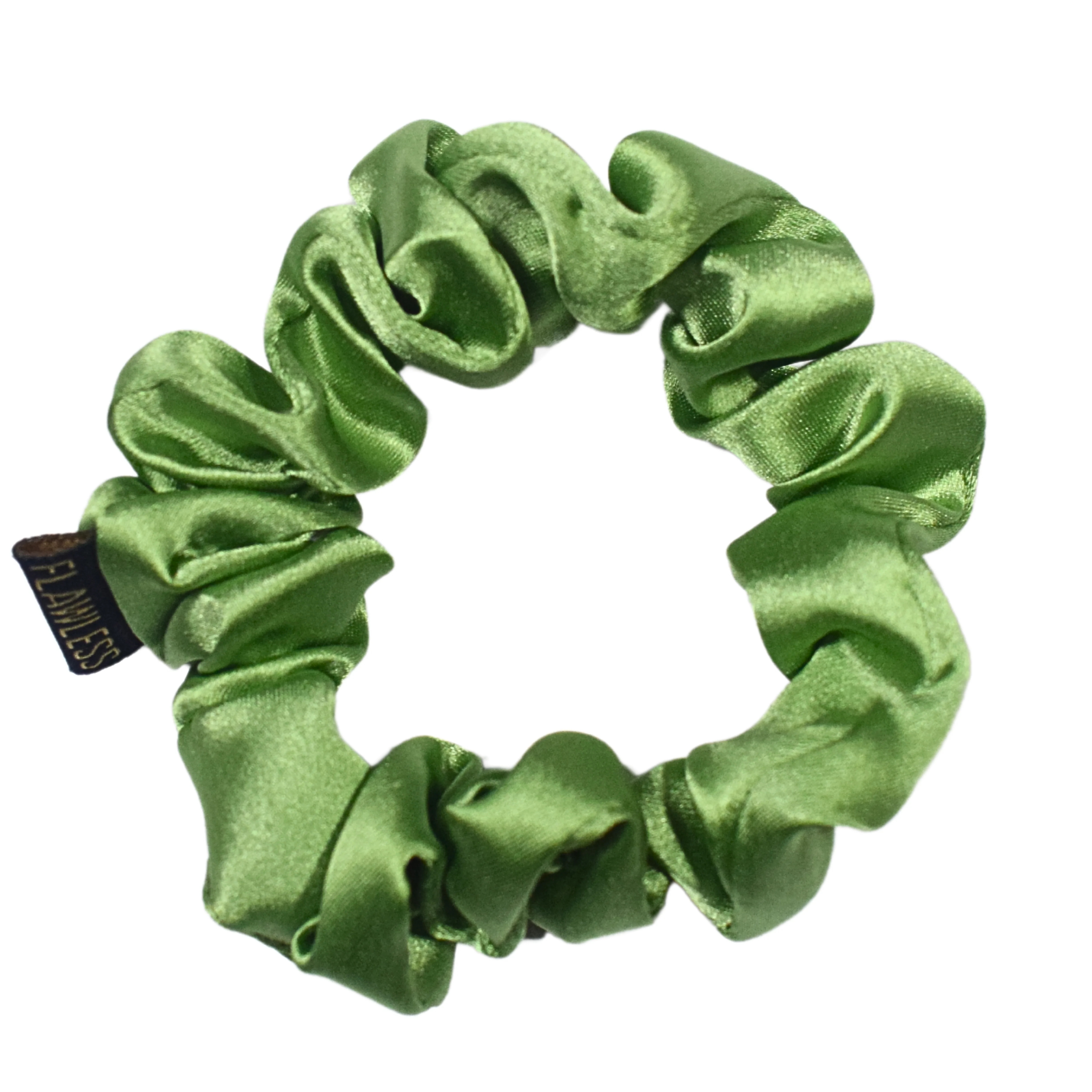 Flawless Set of 2 Soft Silk Satin Scrunchies for Gentle Hair Care - Image 6