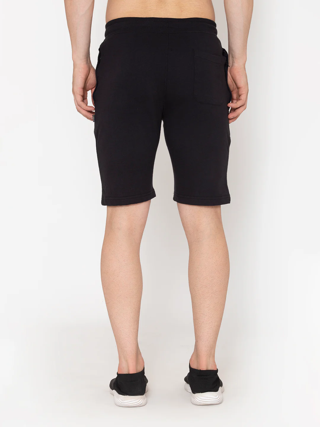 Flawless Solid Men Black Regular Shorts - Image 4
