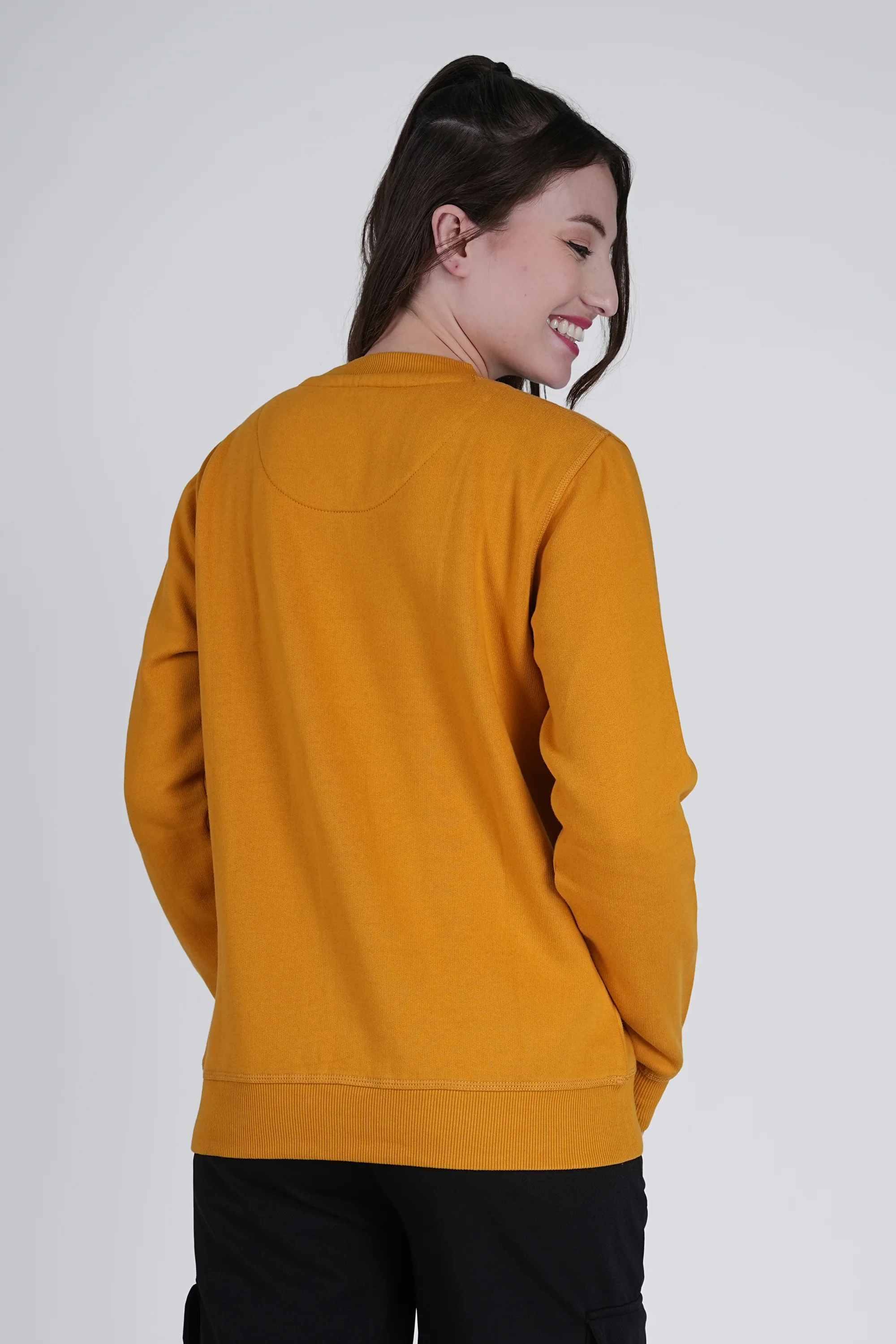Flawless Trendy Women Mustard Sweatshirt - Image 7
