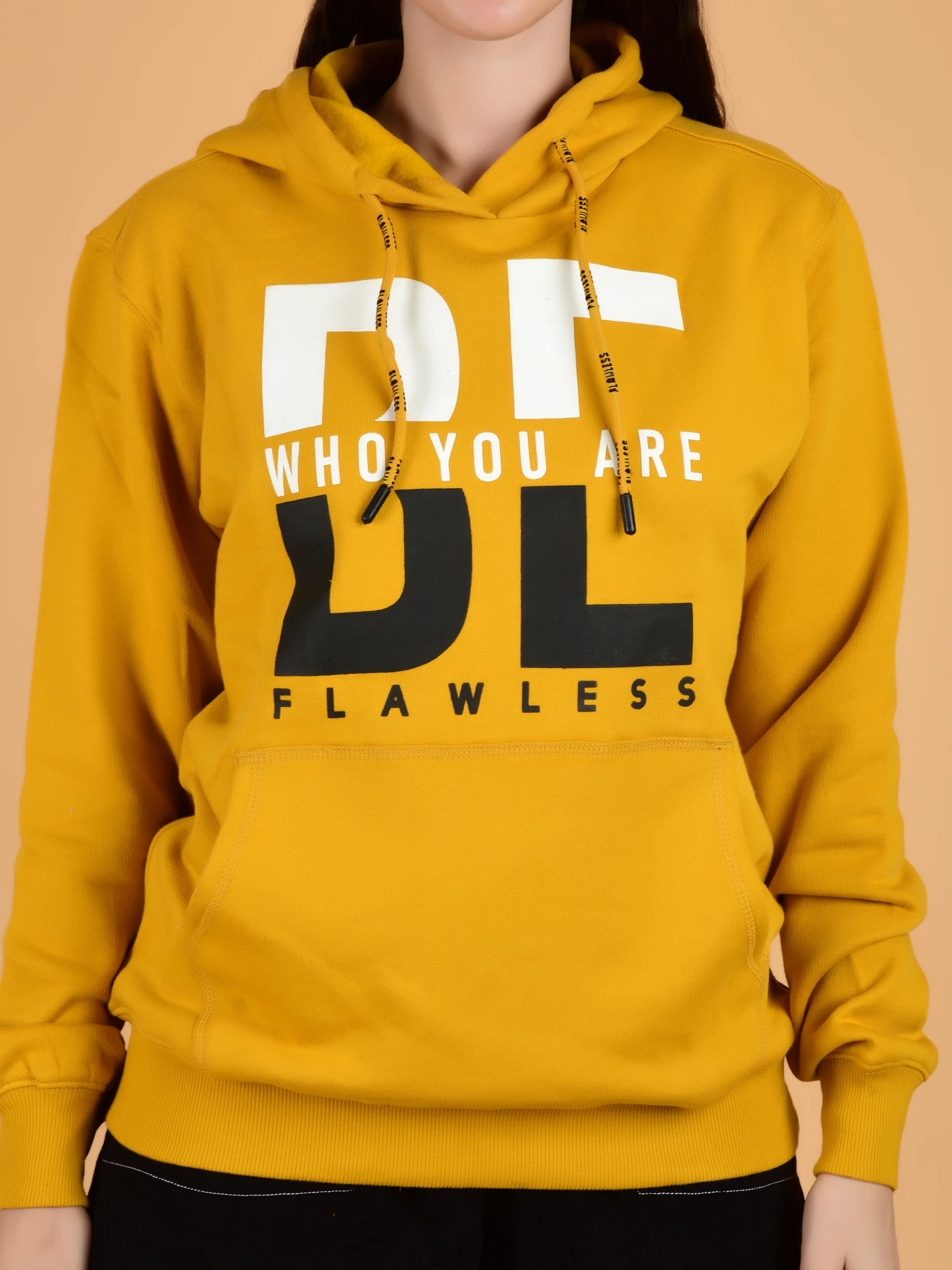 Flawless Trendy Women Yellow Hoodie - Image 6