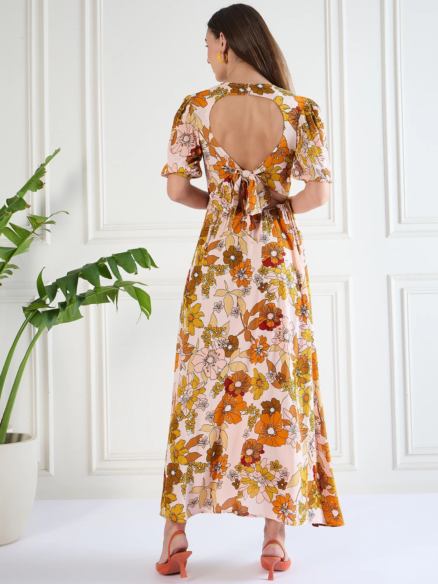 Flawless Women Backless Printed Dress | KARA - Image 3