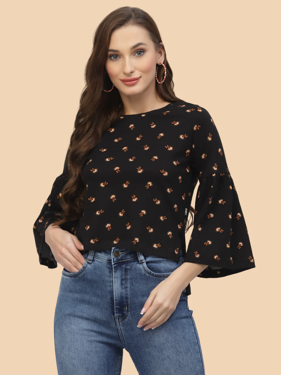 Flawless Letest Black Regular Top For Women