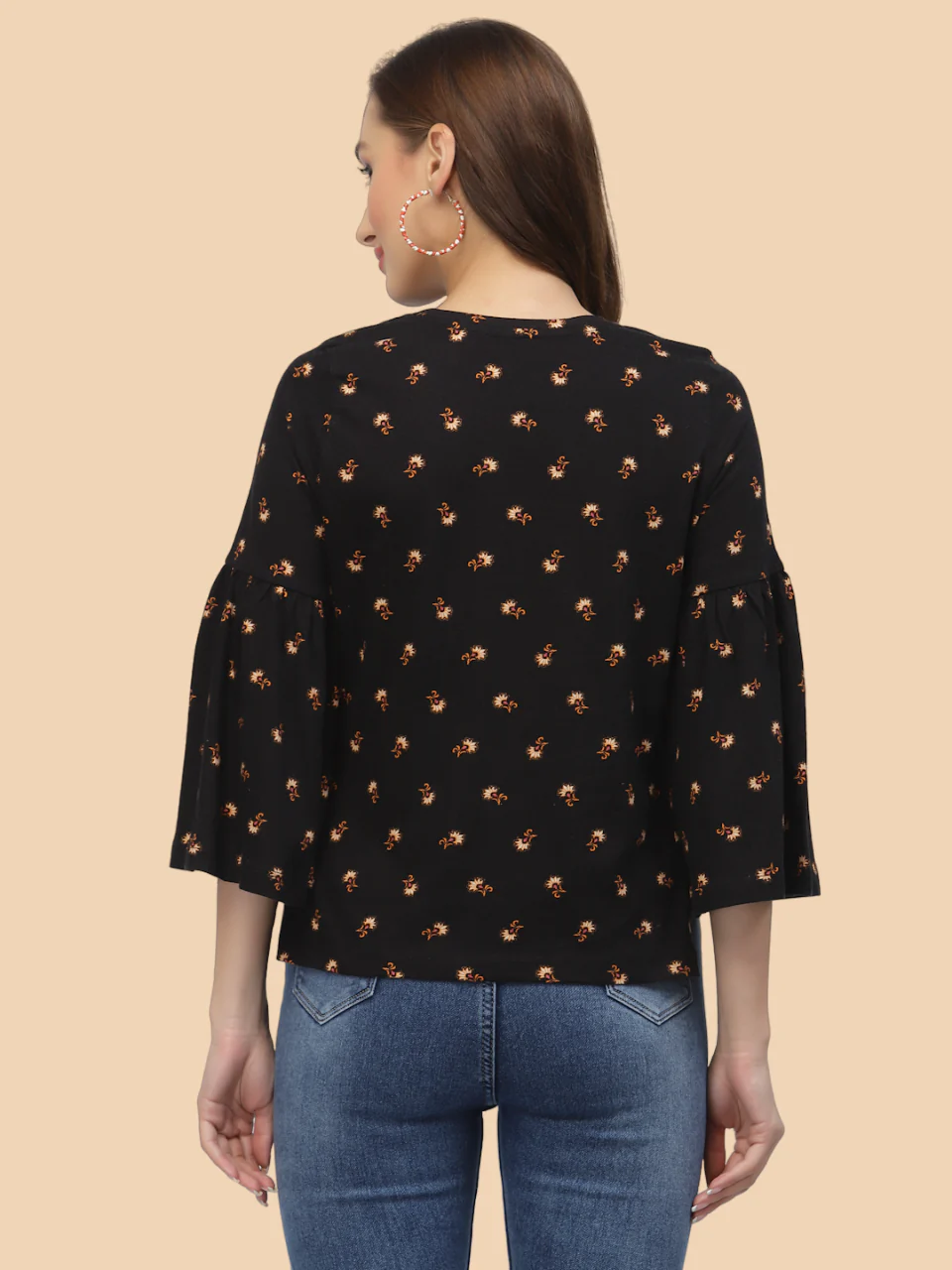 Flawless Letest Black Regular Top For Women - Image 2