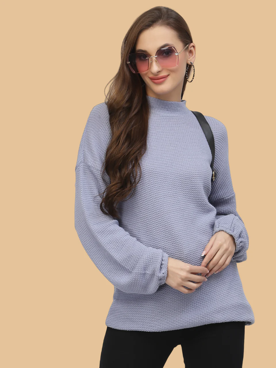 Flawless Women Casual Blue Sweatshirt | CHUNKY