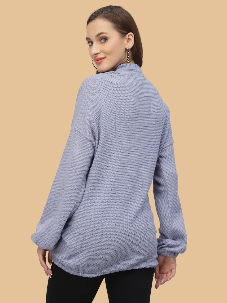 Flawless Women Casual Blue Sweatshirt | CHUNKY - Image 2