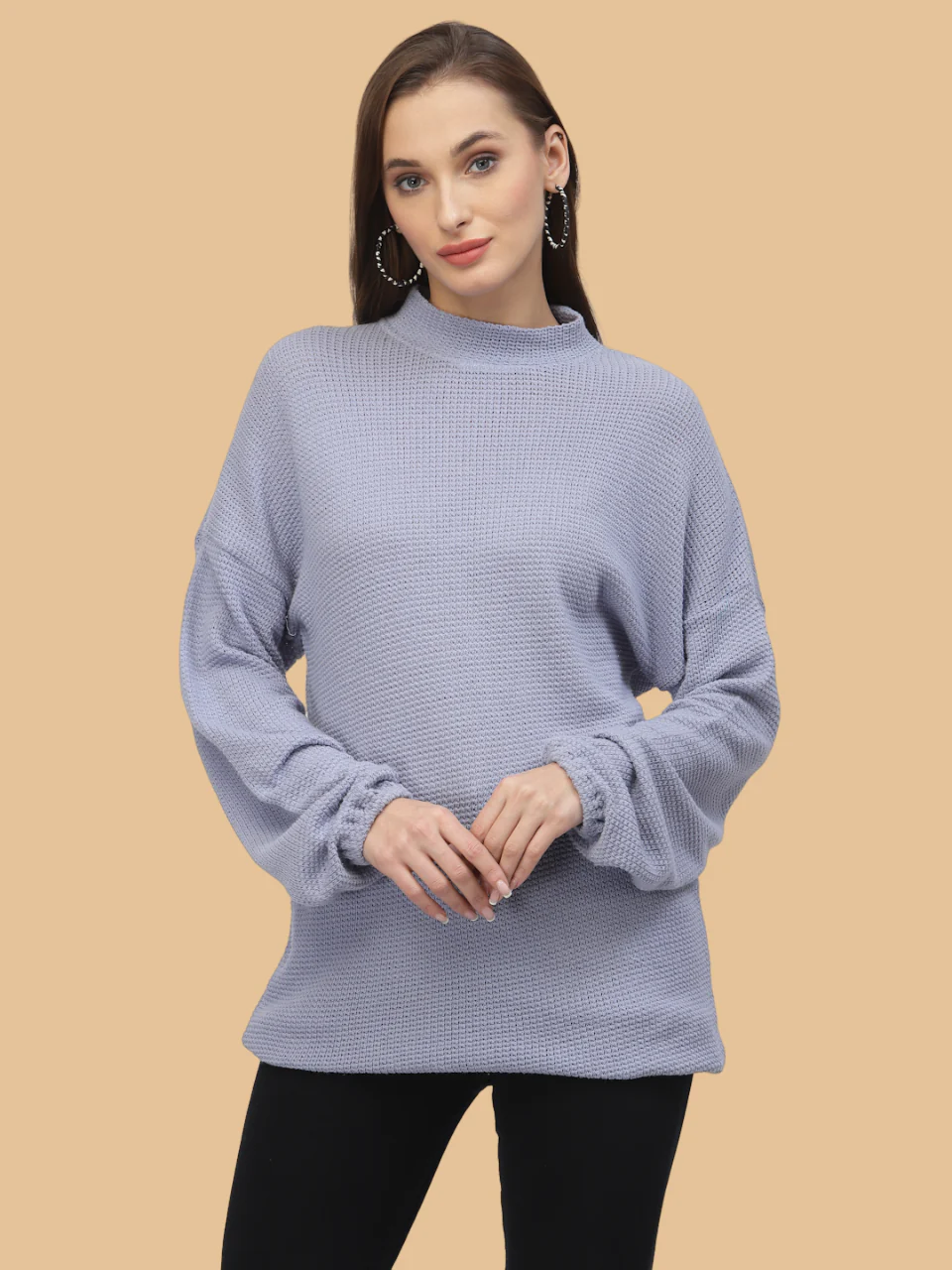 Flawless Women Casual Blue Sweatshirt | CHUNKY - Image 5
