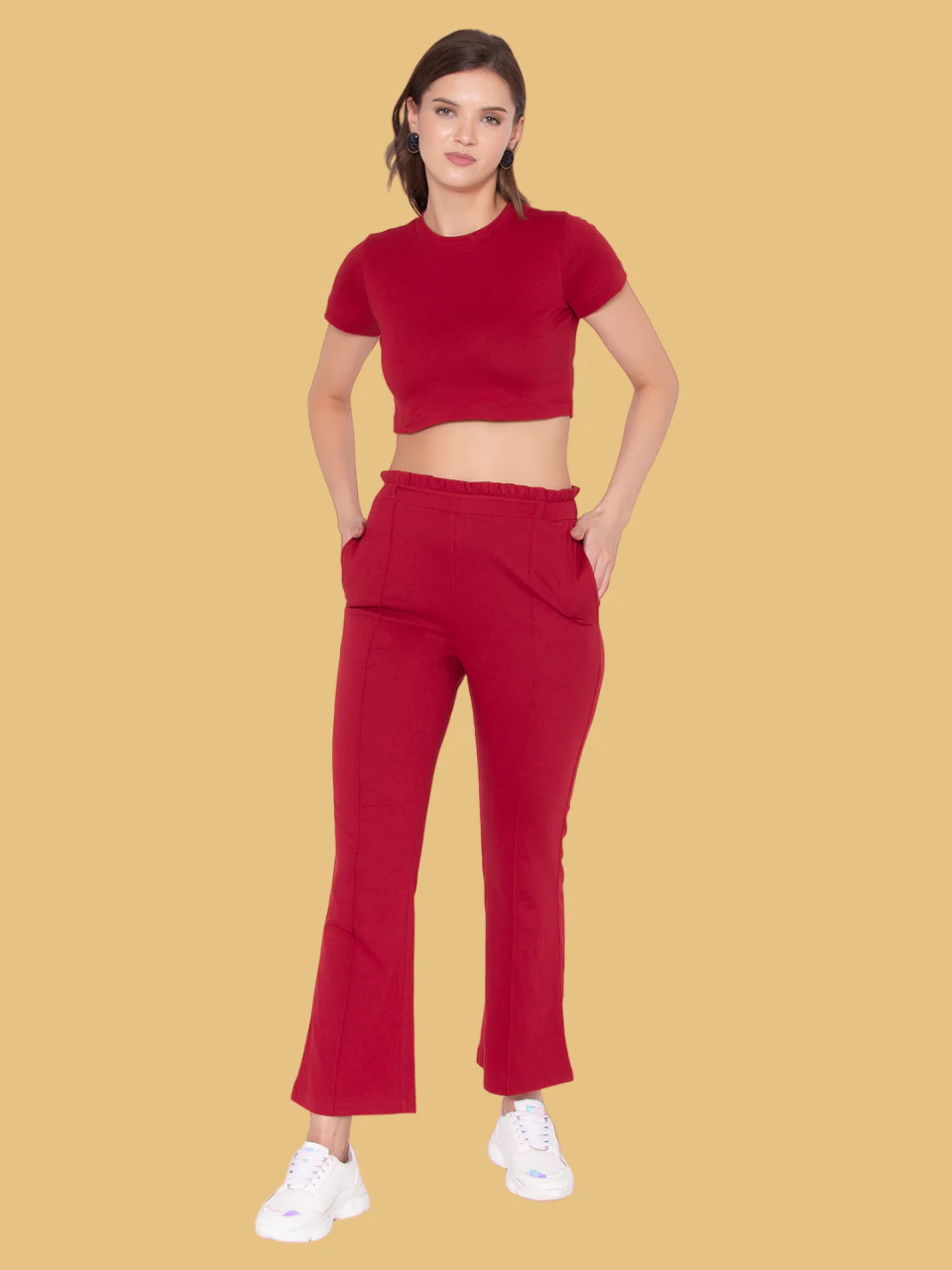 Flawless Women Maroon Top & Pant Co-Ord | CALLA
