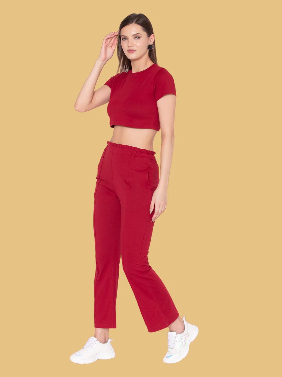 Flawless Women Maroon Top & Pant Co-Ord | CALLA - Image 5