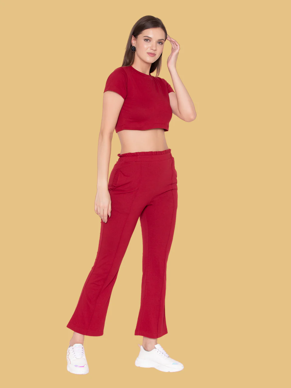 Flawless Women Maroon Top & Pant Co-Ord | CALLA - Image 6
