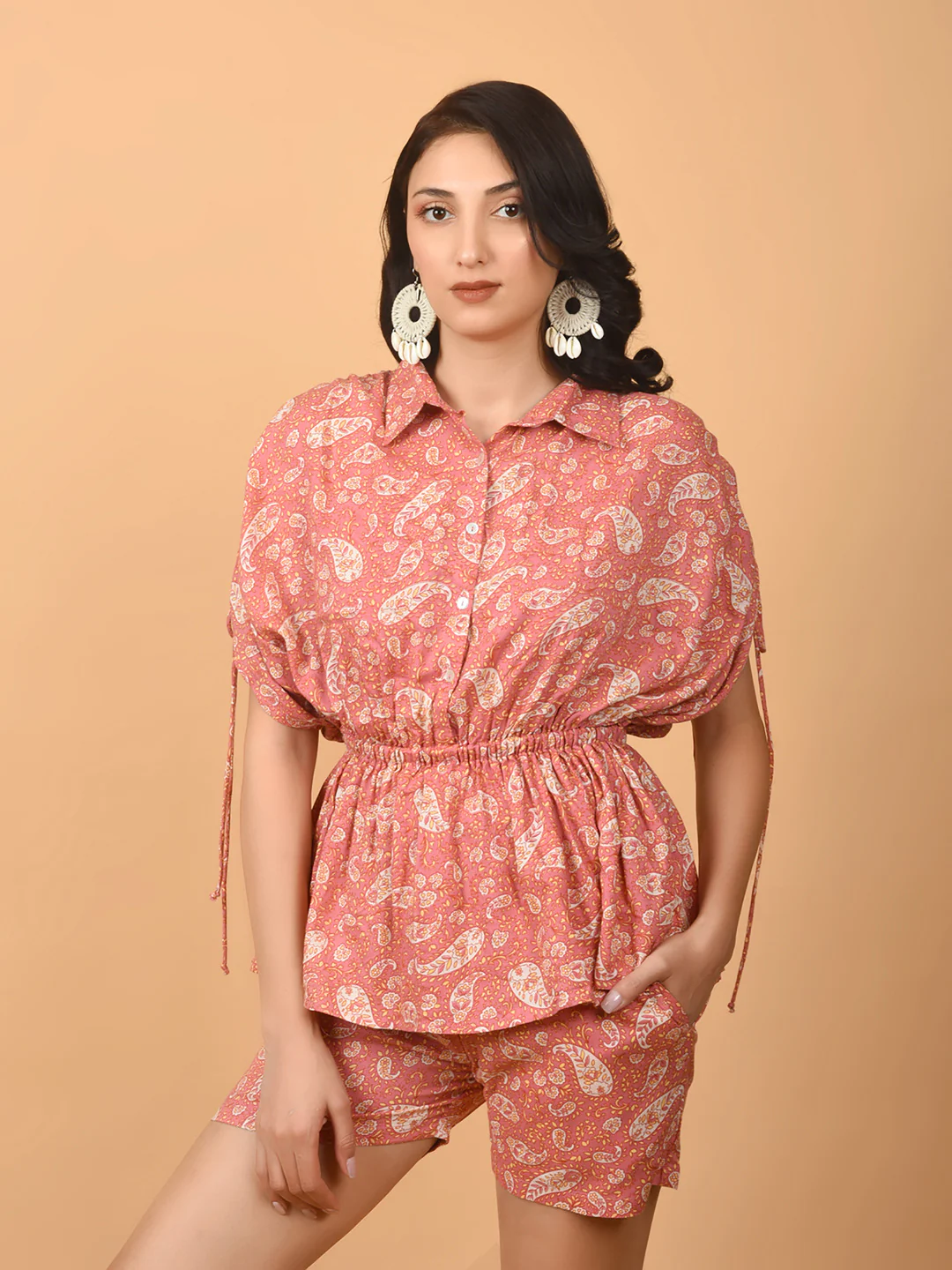 Flawless Women Pink Printed Co-Ord Sets | AMAYRA - Image 4