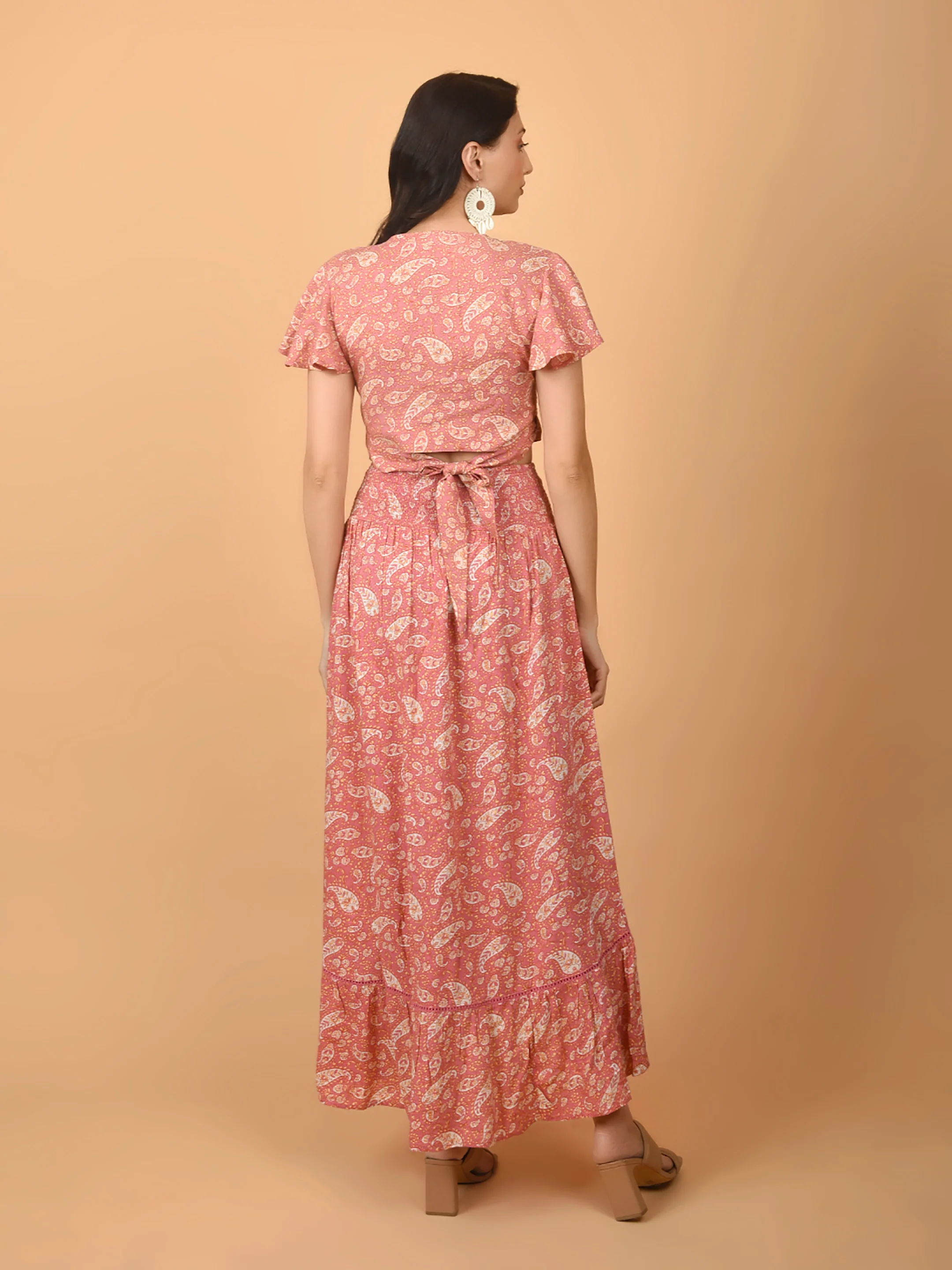 Flawless Women Pink Printed Co-Ord Sets | ROSE - Image 3