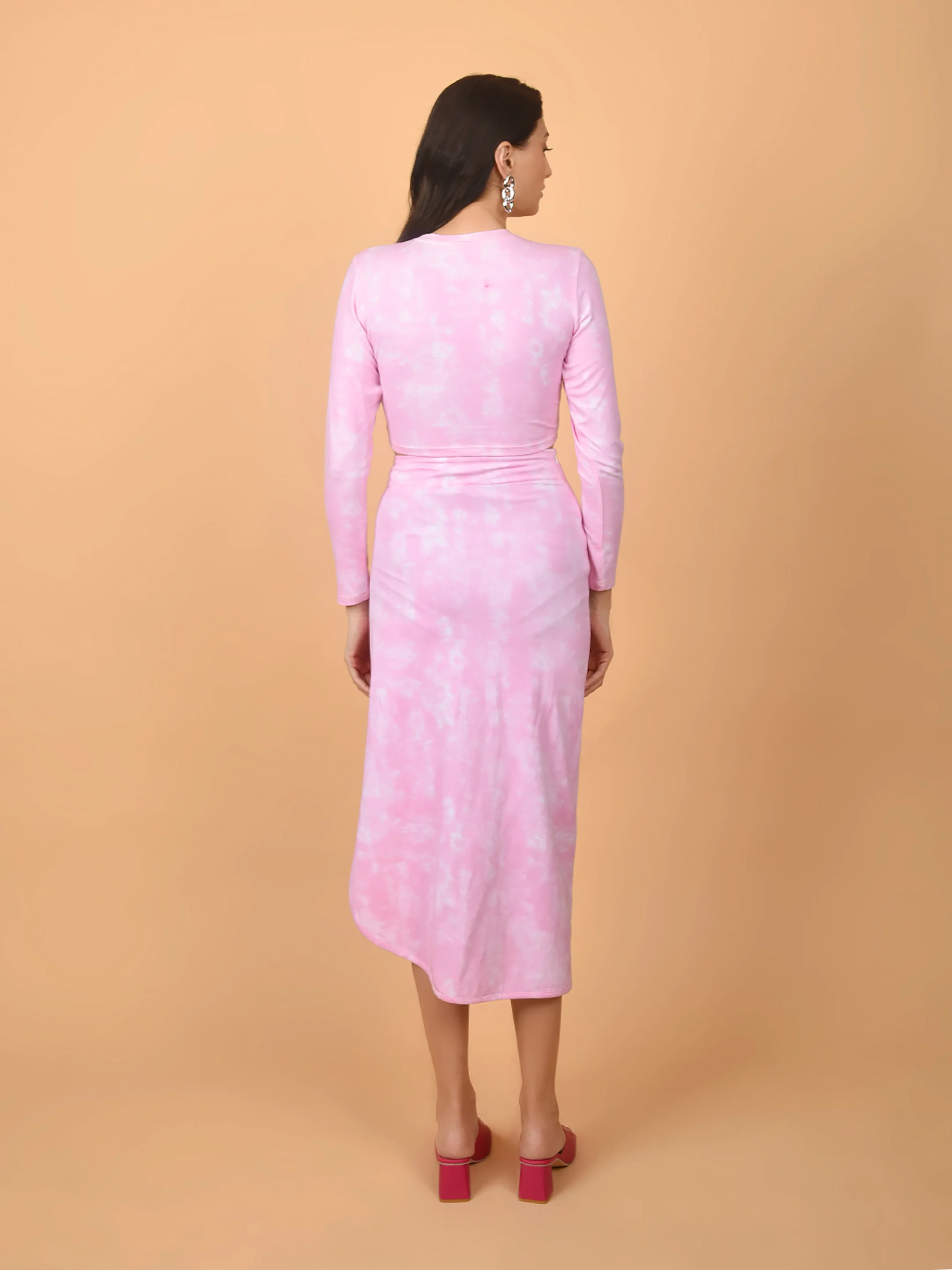 Flawless Women Pink TIE-DYE Co-Ord Sets | KIM - Image 3