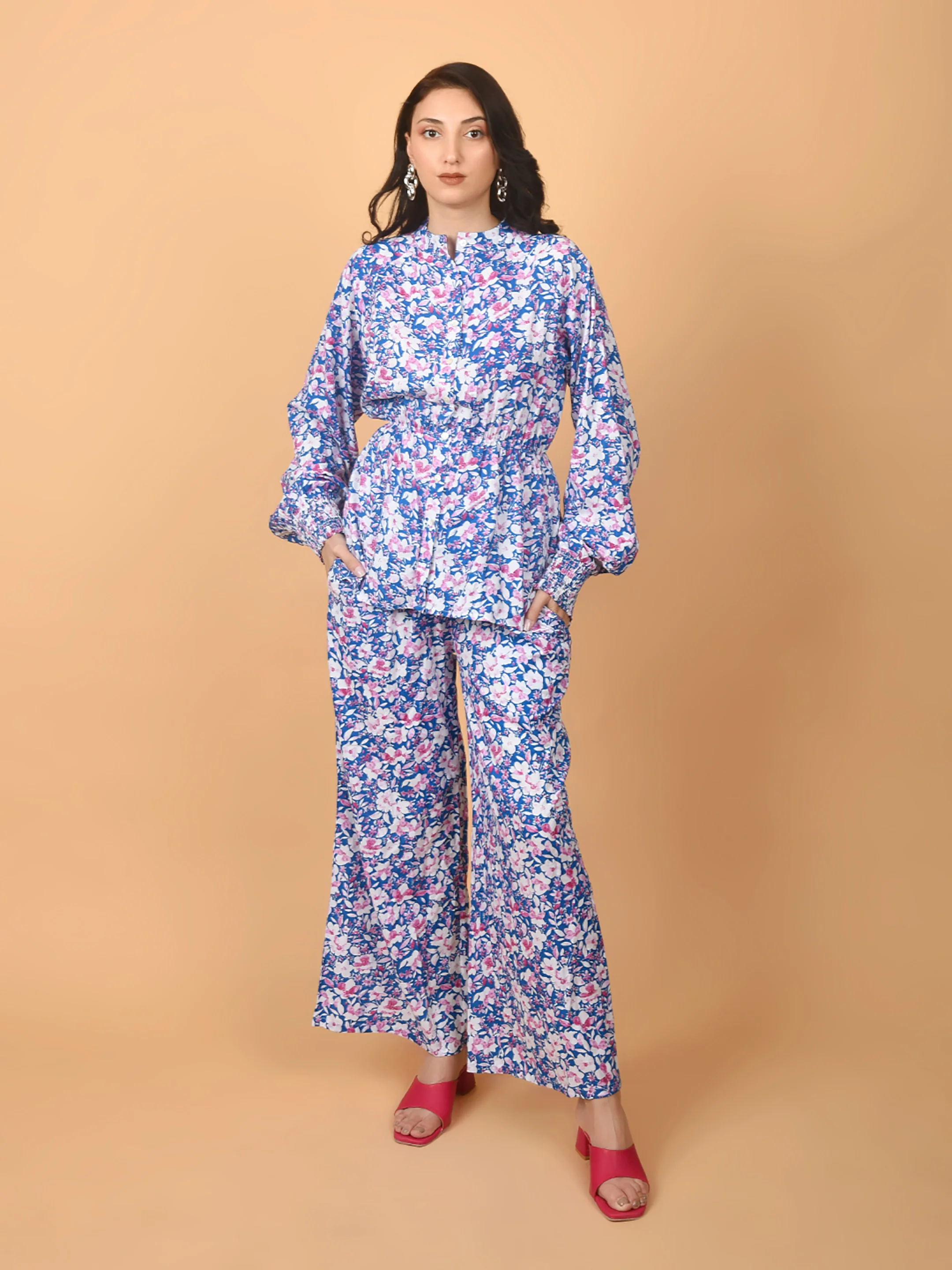 Flawless Women Printed Multicolor Co-Ord Set | LOYD - Image 3