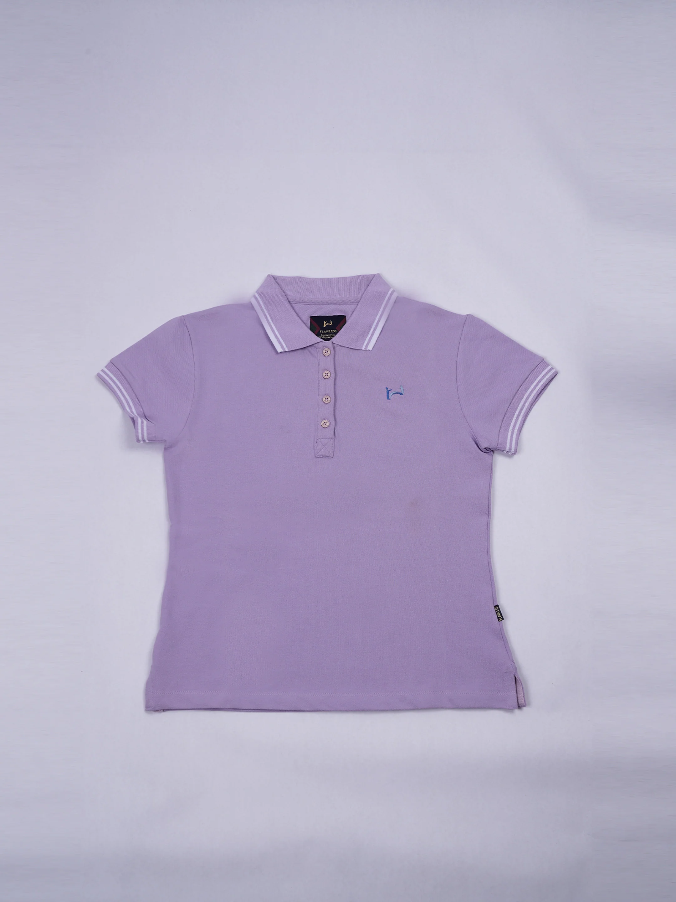 Flawless Women Purple Polo T-Shirt - Image 7