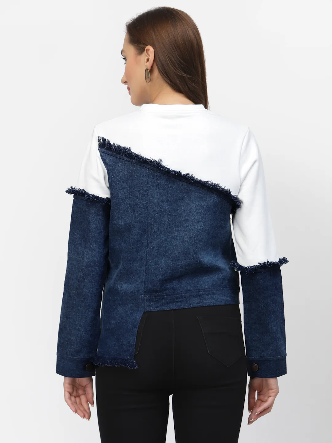 Flawless Women Stylish Blue And White Sweatshirt | MIXMATCH - Image 2