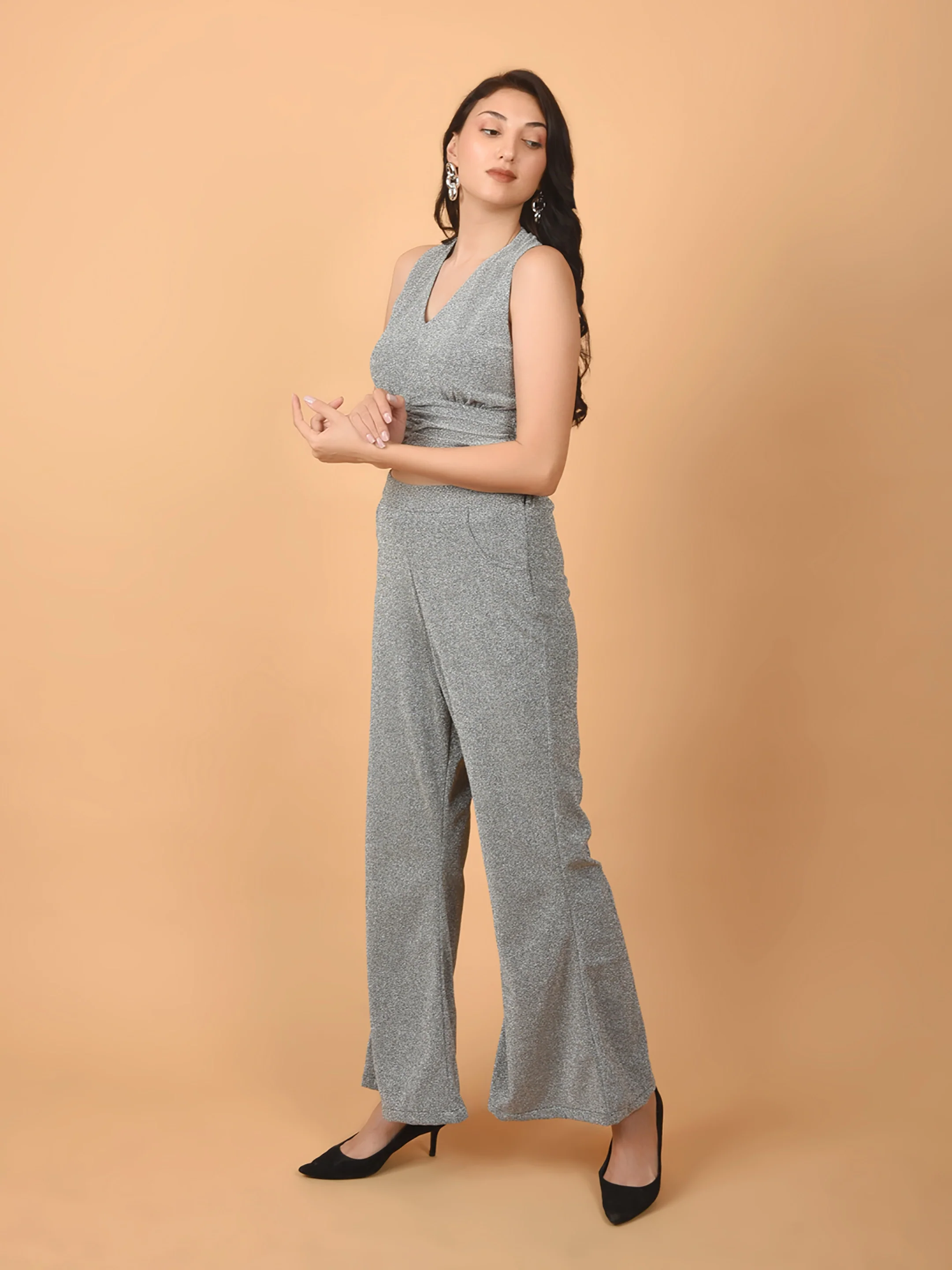 Flawless Women Party Silver Co-ord Set | DISC - Image 4