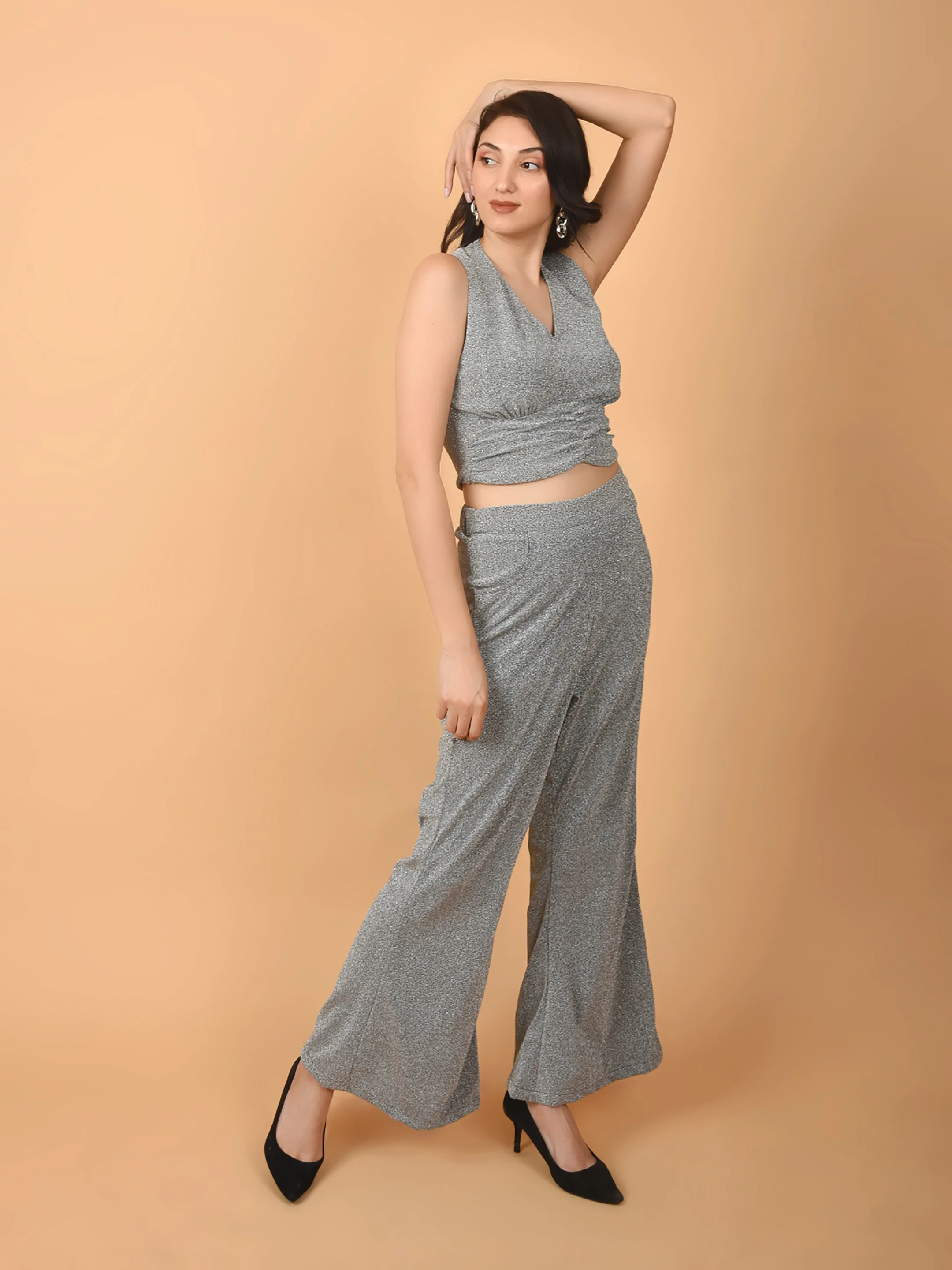 Flawless Women Party Silver Co-ord Set | DISC - Image 5