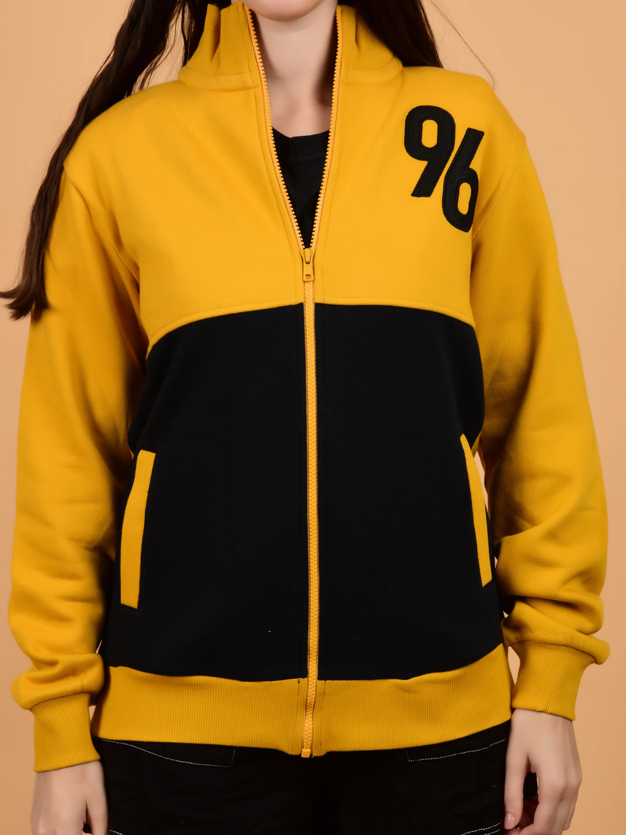 Flawless Women Mustard Zipper Sweatshirt - Image 7