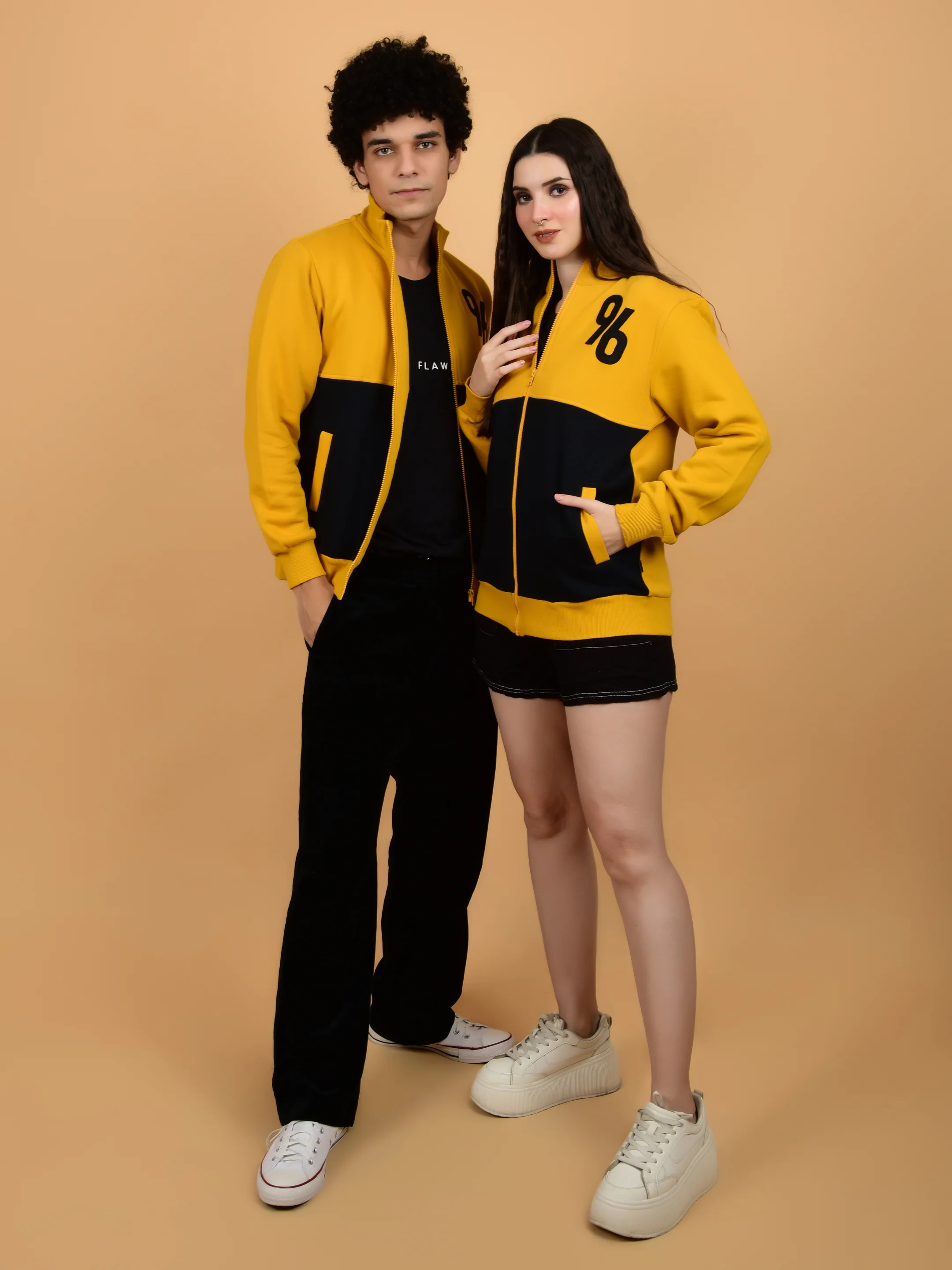 Flawless Women Mustard Zipper Sweatshirt - Image 9
