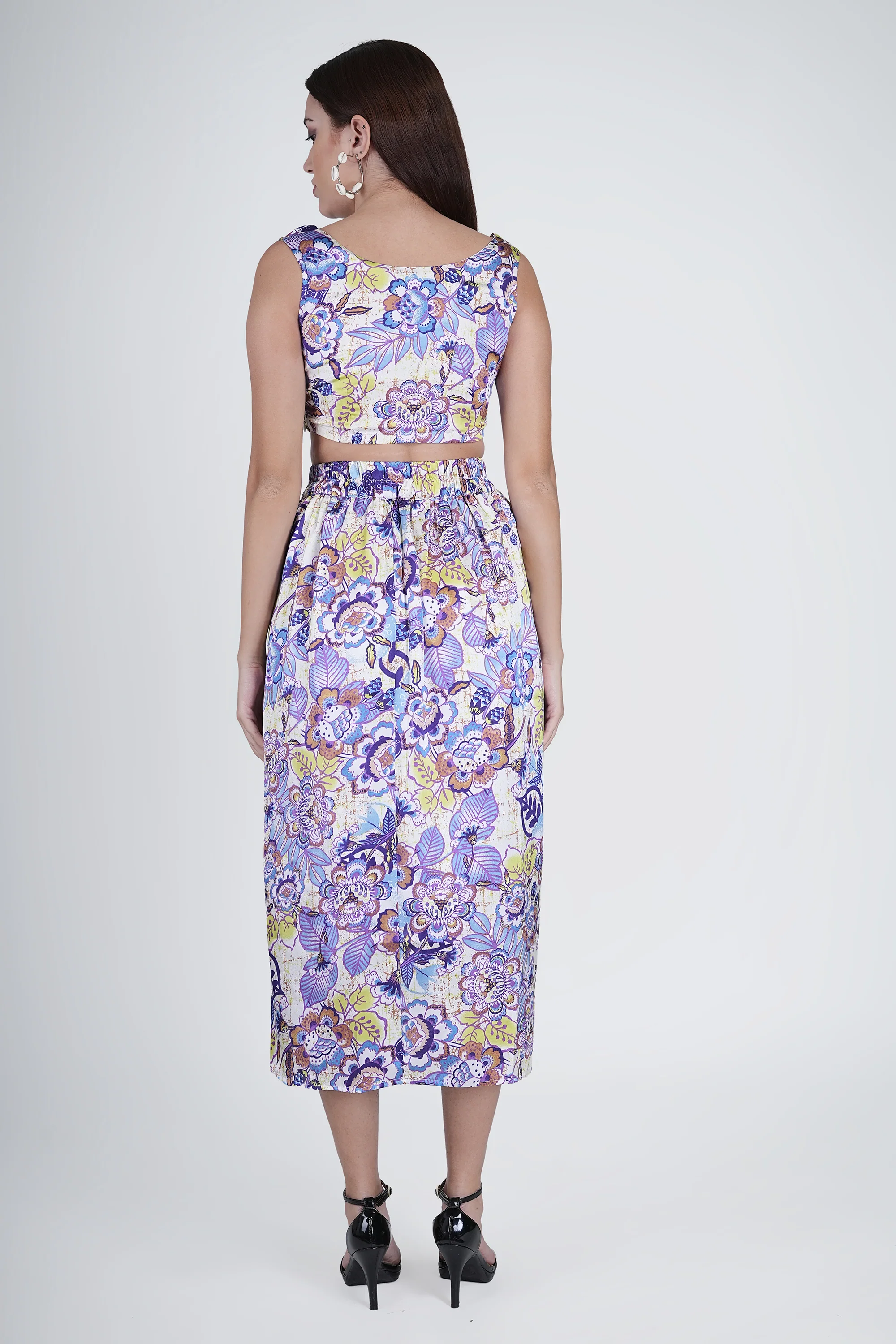 Flawless Women's Indo-Western Co-Ord Set in Satin | GRACE - Image 7