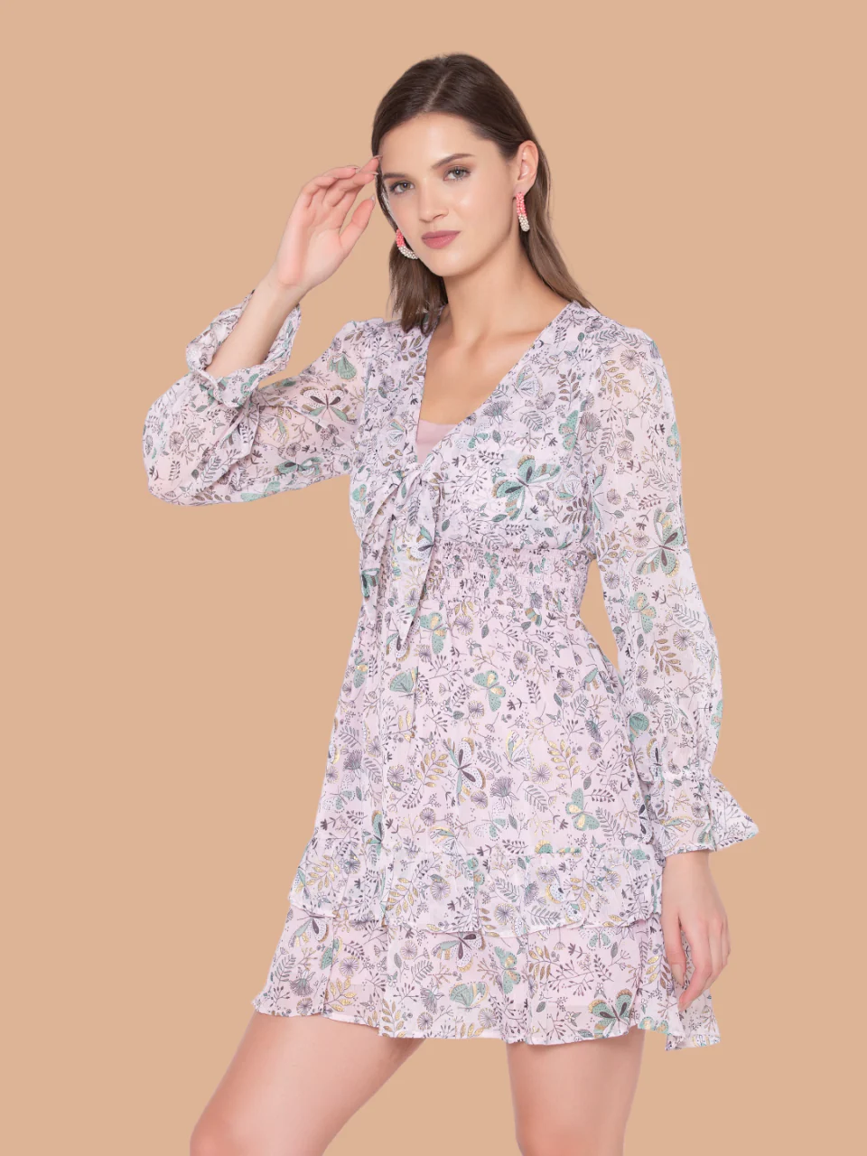 Flawless Letest Women Fit And Flare Mini Dress | BUTTERFLY - Image 4