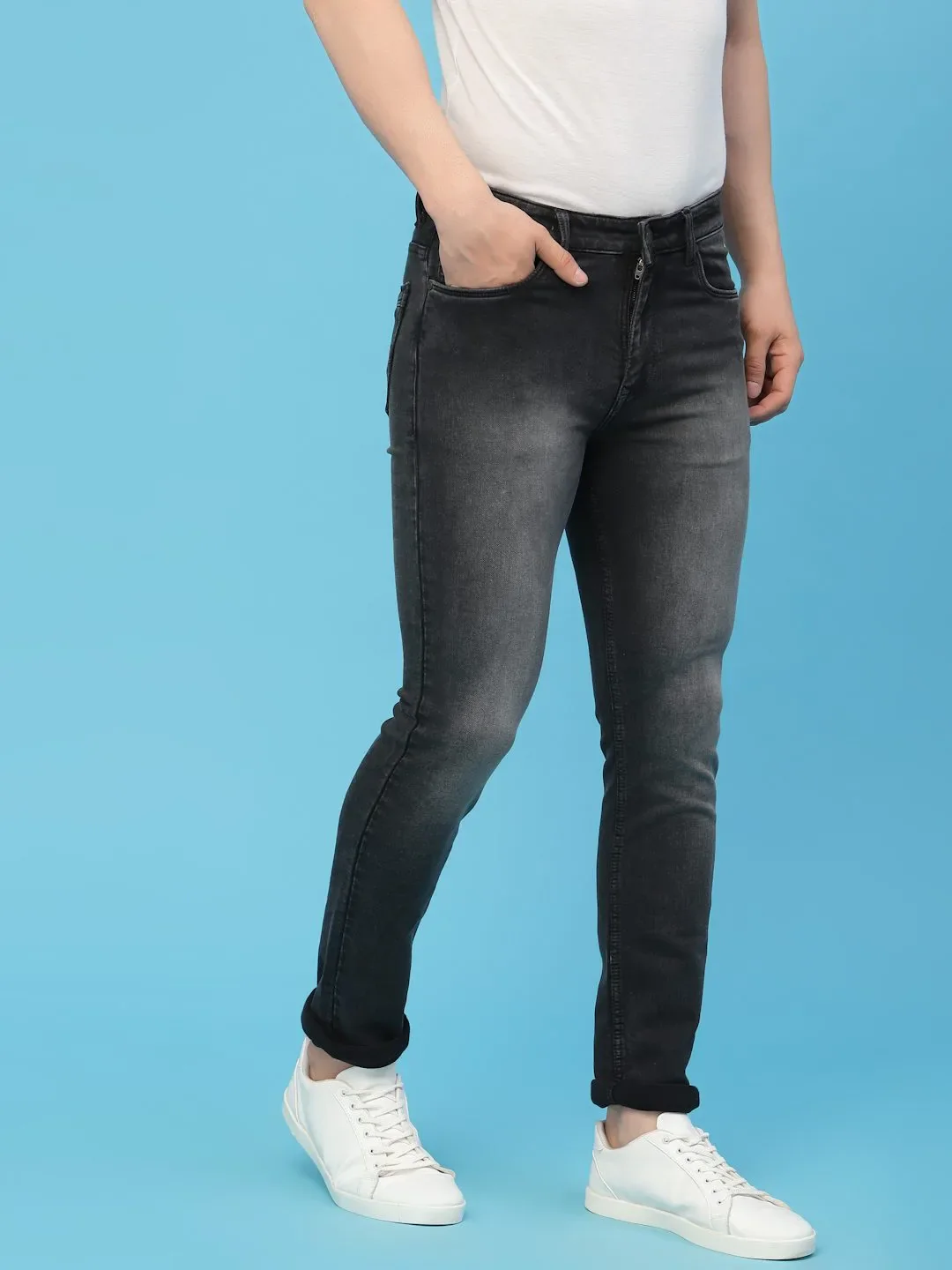 Flawless Men Fossil Grey Denim - Image 3