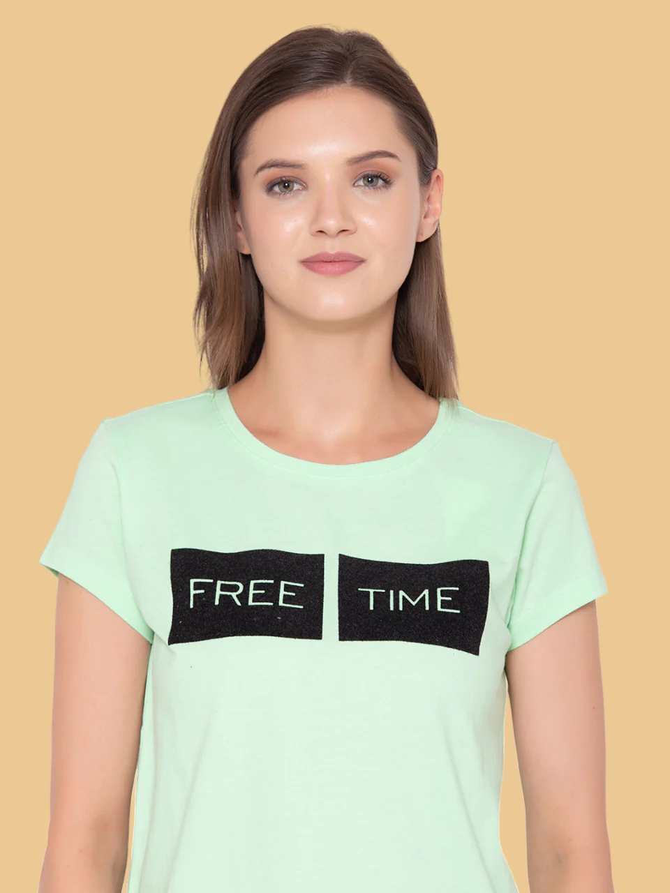 Flawless Free Cotton Green T-Shirt - Image 3