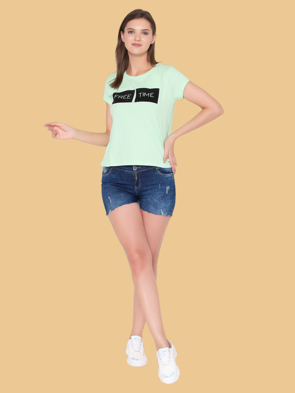 Flawless Free Cotton Green T-Shirt - Image 6