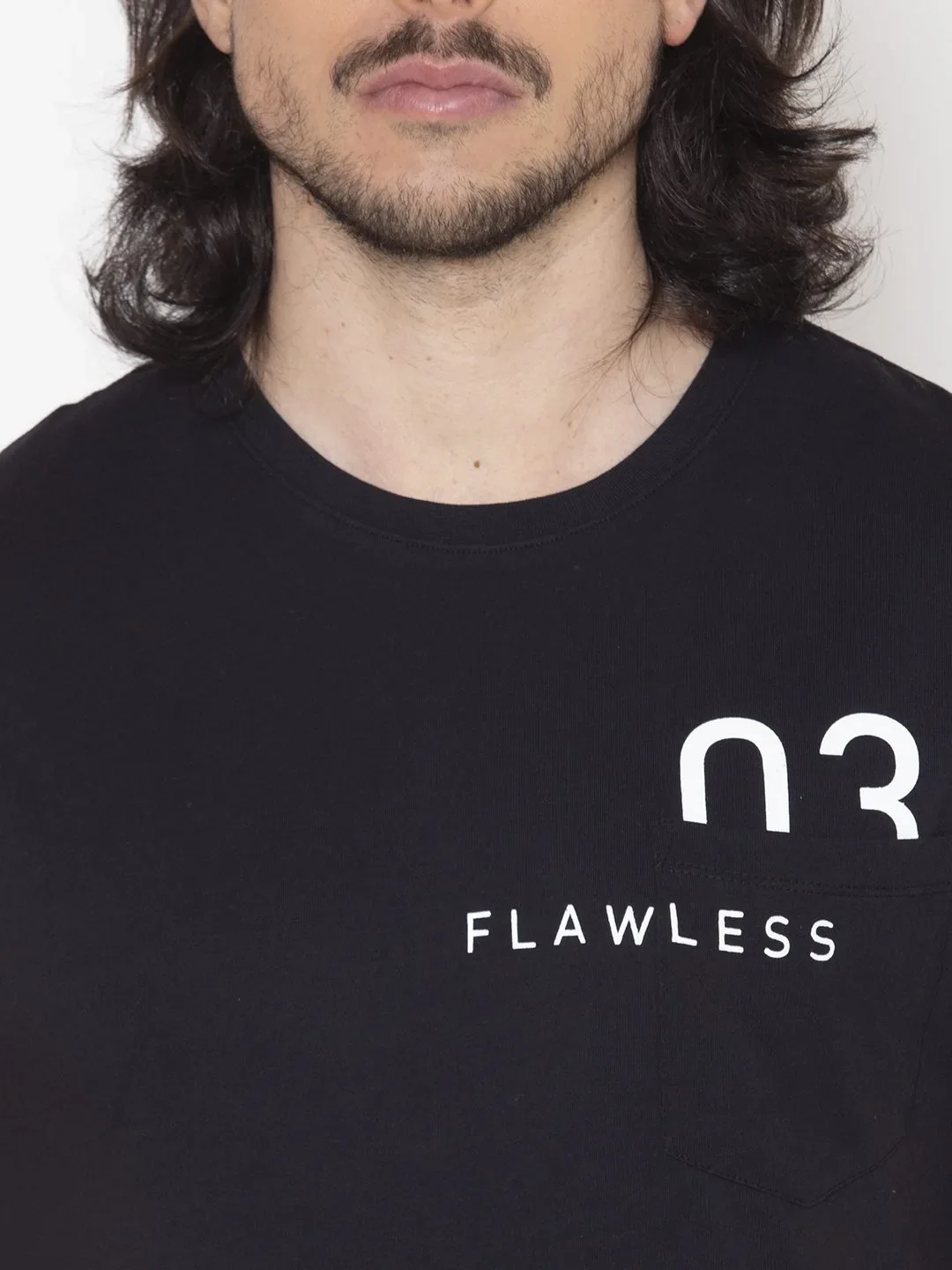 Flawless Graphic Black Men T-Shirt - Image 3