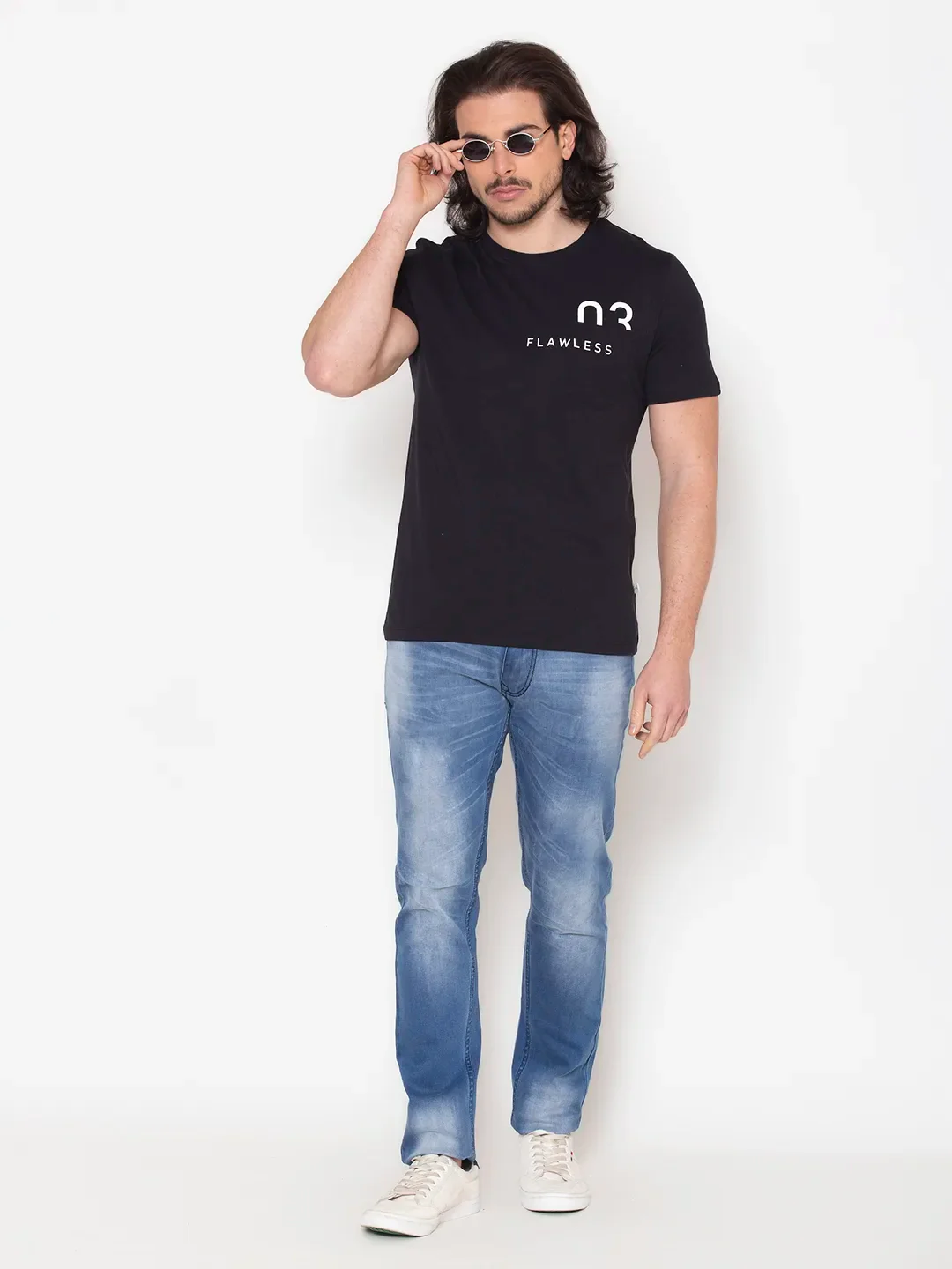 Flawless Graphic Black Men T-Shirt - Image 6