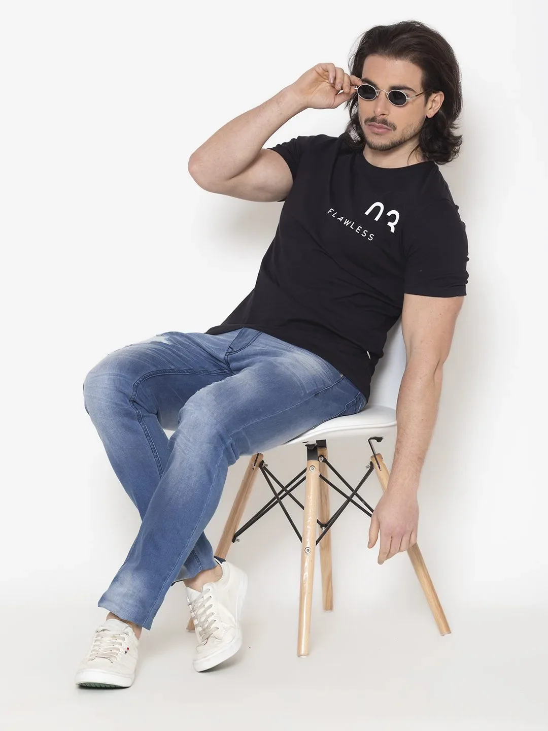 Flawless Graphic Black Men T-Shirt - Image 7