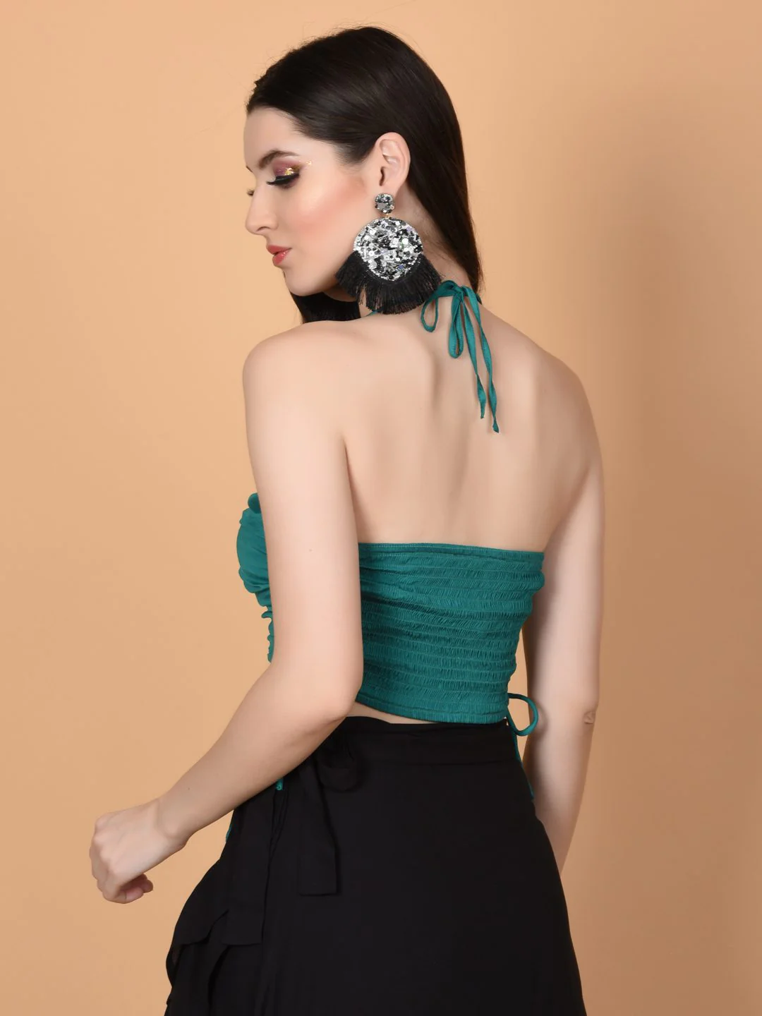 Flawless Letest Green Crop Top For Women | RARA - Image 4