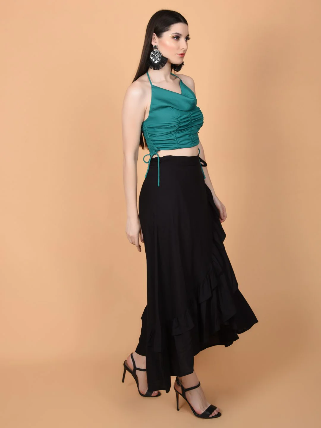 Flawless Letest Green Crop Top For Women | RARA - Image 5