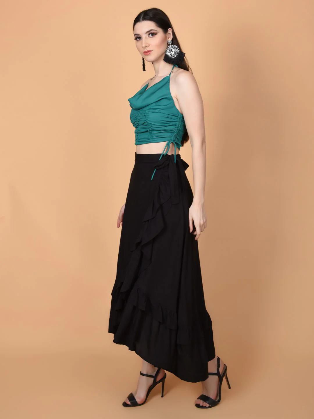 Flawless Letest Green Crop Top For Women | RARA - Image 6