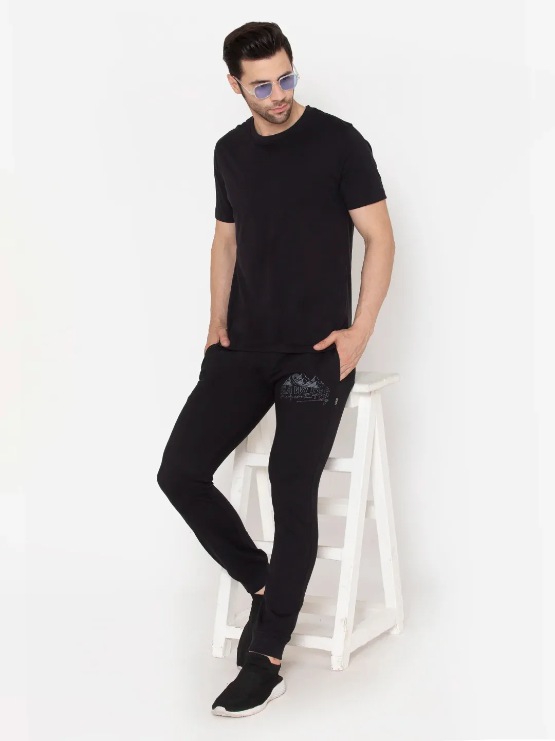 Flawless Men Black Hope Co-ord Set | HOPE