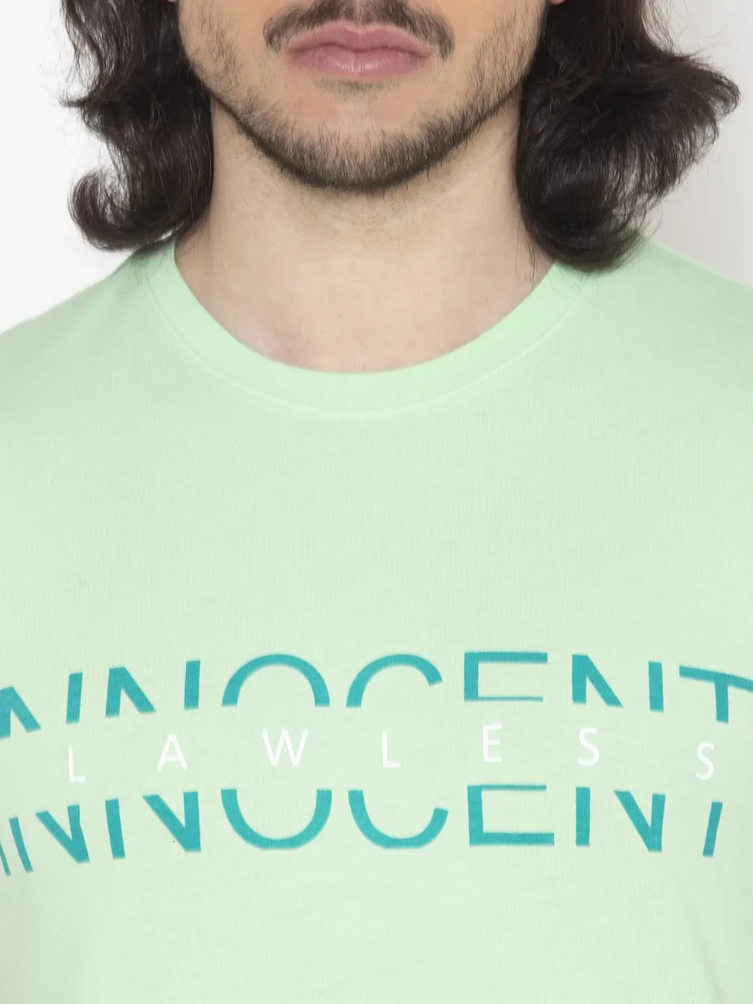 Flawless Innocent Cotton Green T-Shirt - Image 3