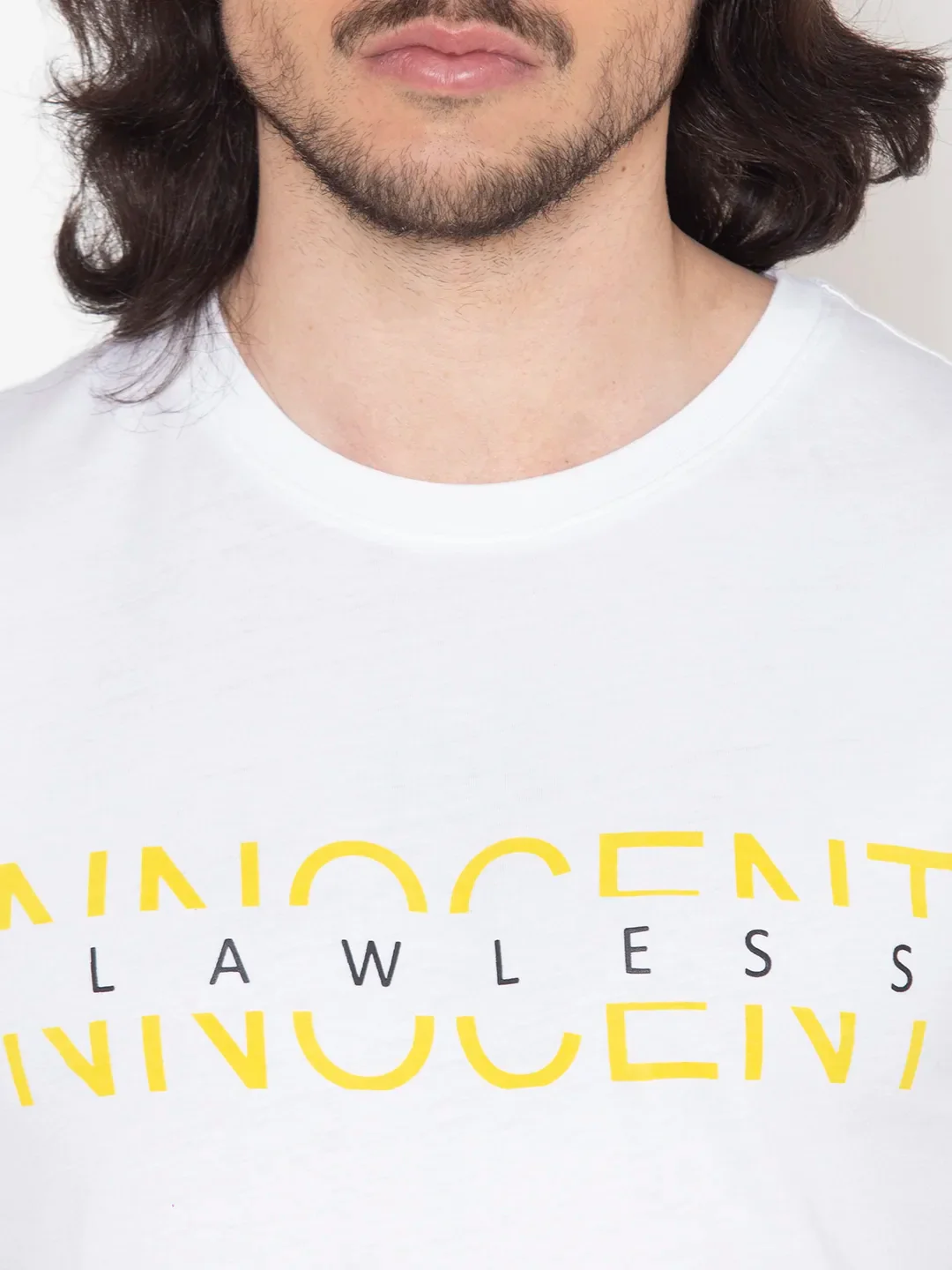 Flawless Innocent White Printed T-Shirt For Men - Image 3