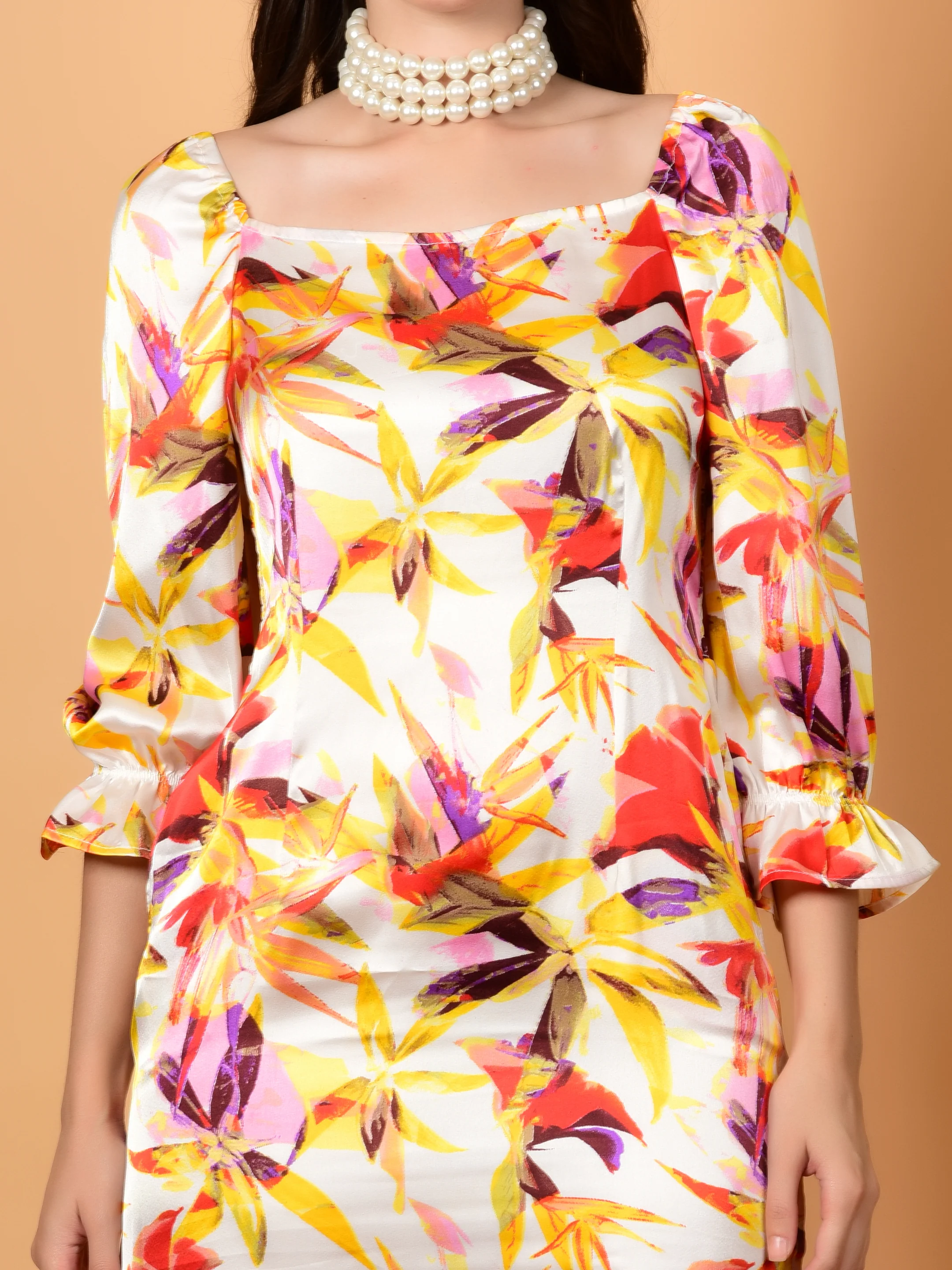 Flawless Latest Multicolor A-Line Dress For Women | DARCIE - Image 6