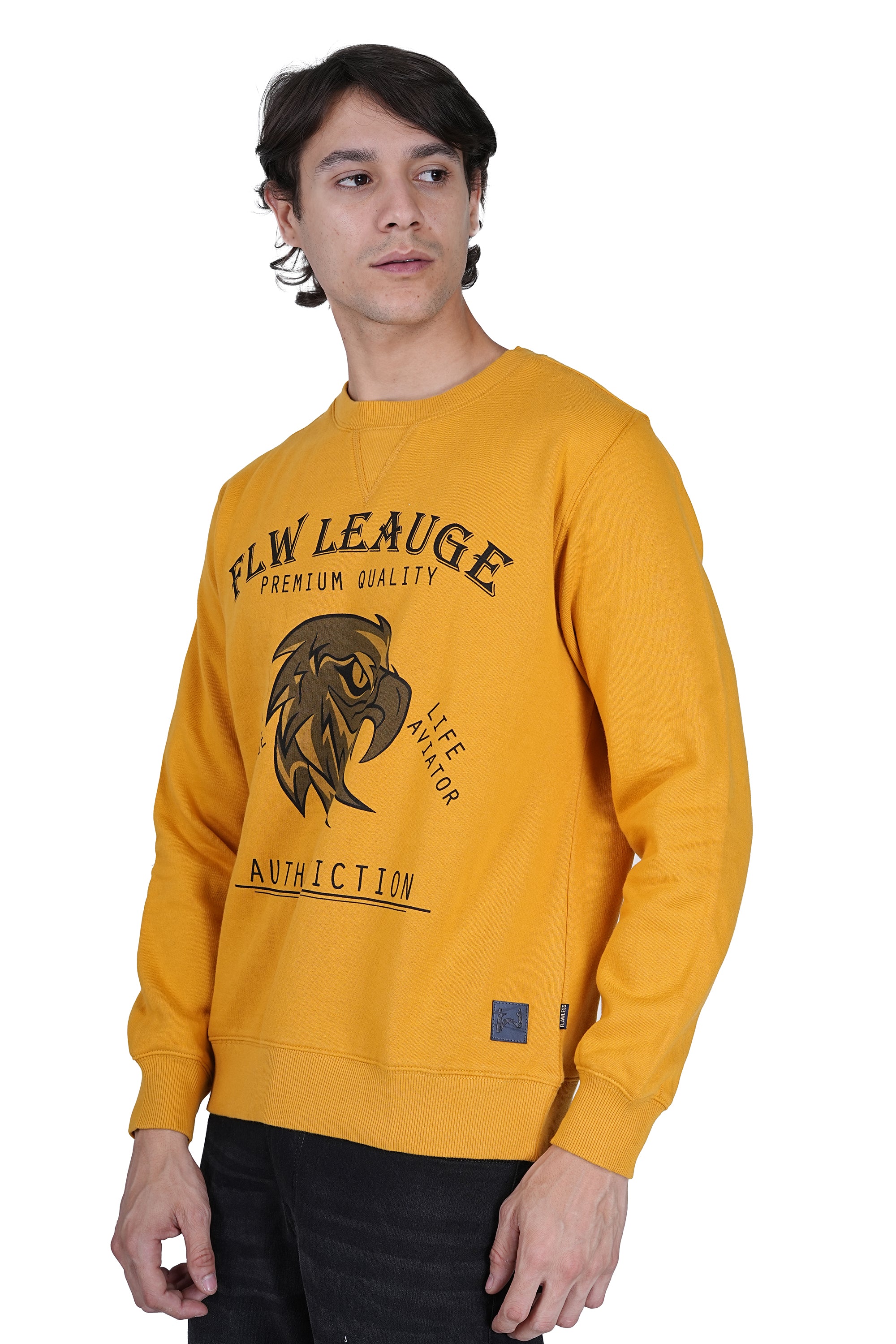 Flawless Men's Supreme Mustard Sweatshirt - Image 3