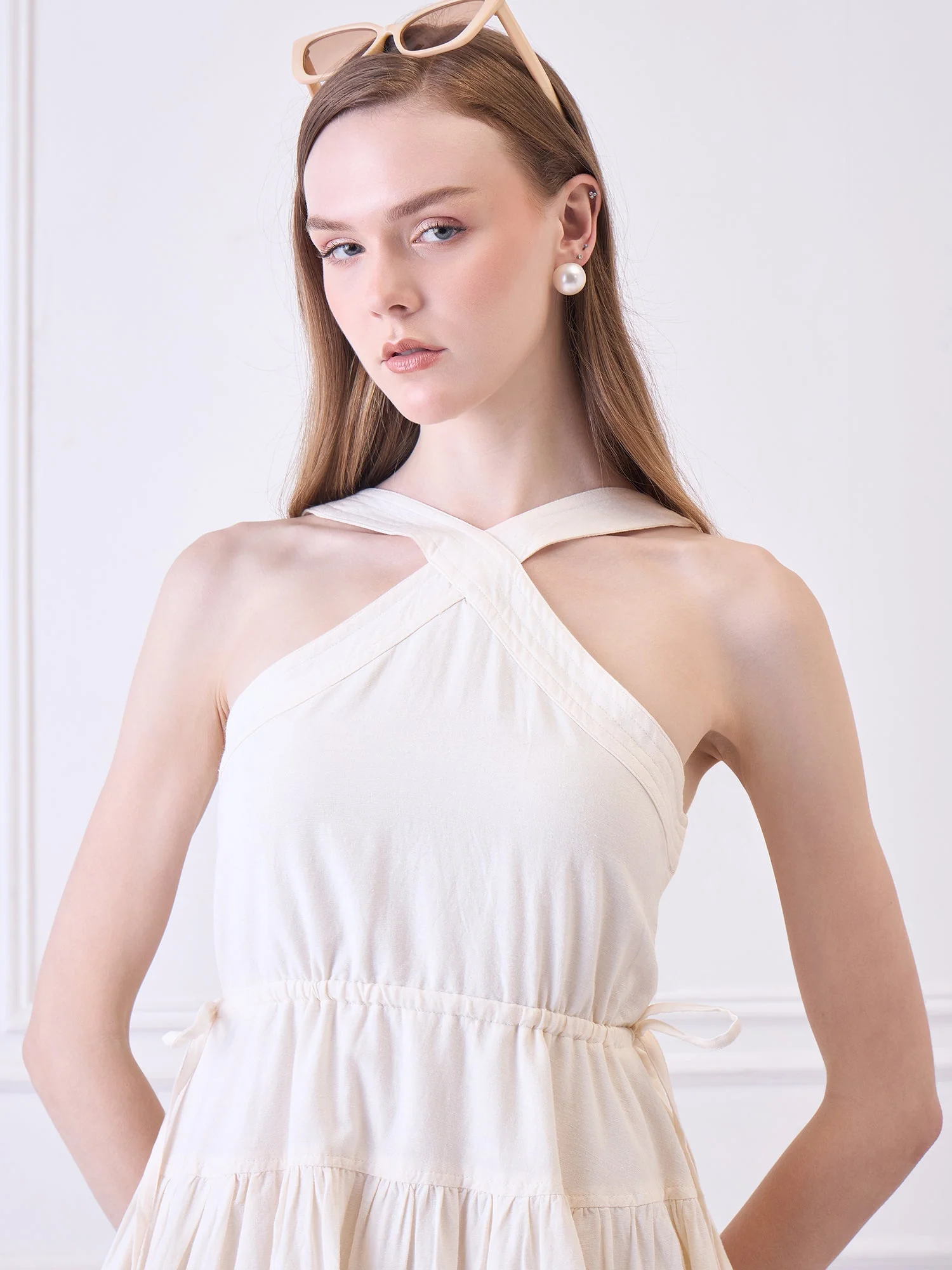 Libson Ivory Midi Dress