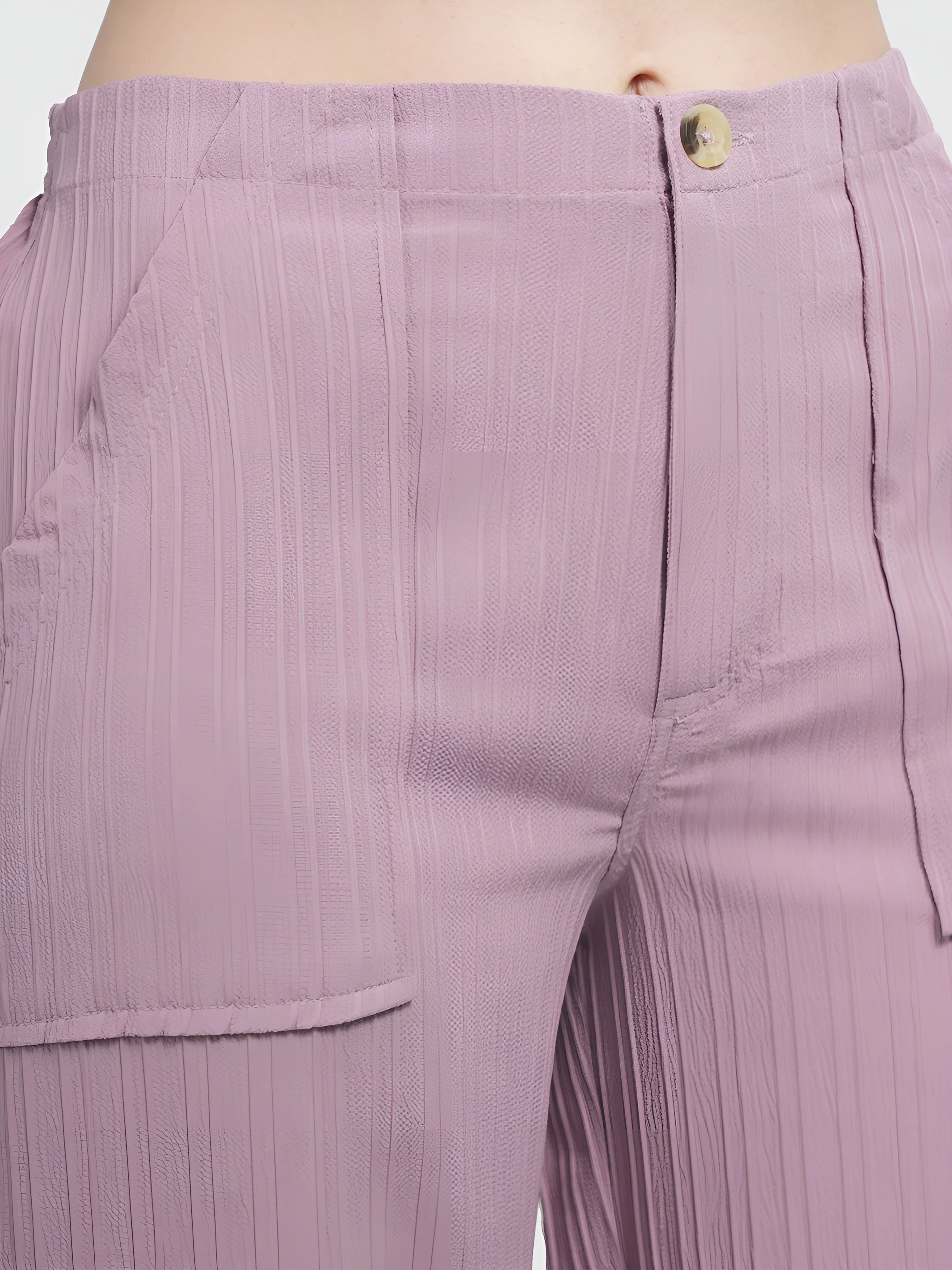 Lilac Colour | Women Formal Trousers Regular Fit - Image 5