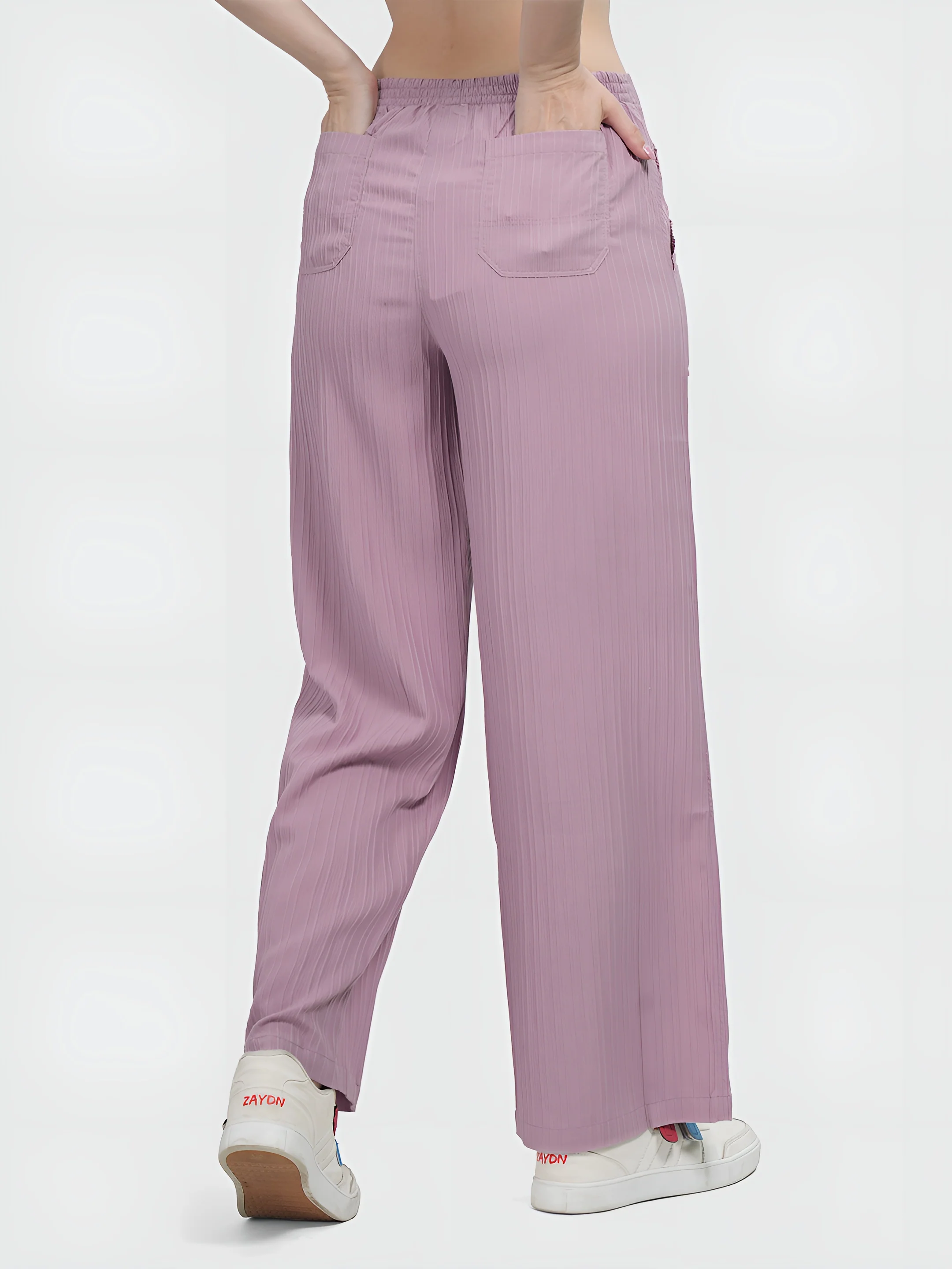 Lilac Colour | Women Formal Trousers Regular Fit - Image 6