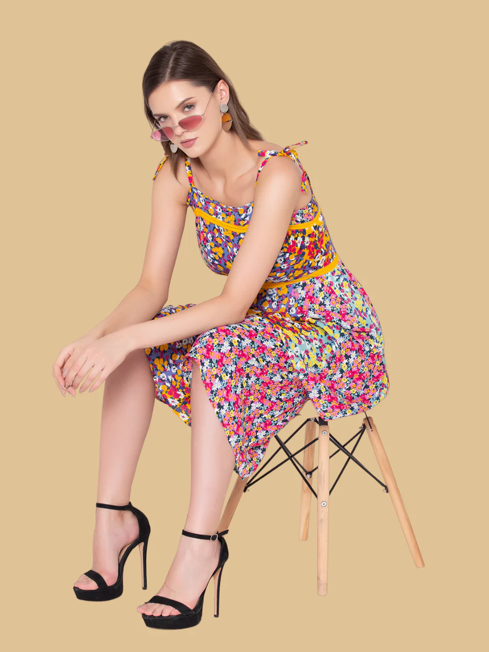 Flawless Women Multi MIdi  Dress - Image 6