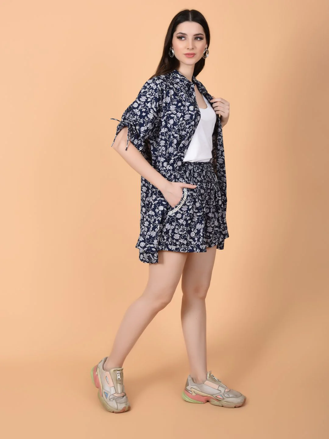Flawless Women Navy Blue Women Co-ord Set | Let's Go - Image 5