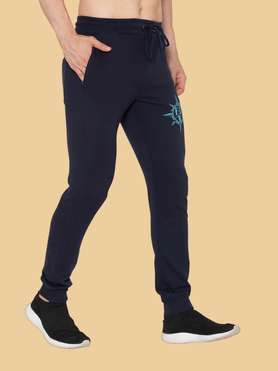 Flawless Men Navy stylish Joggers - Image 5