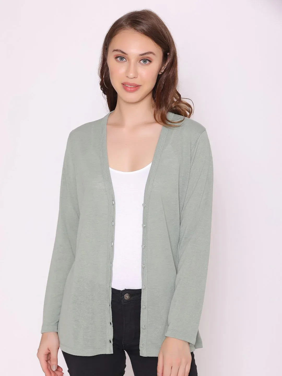 Flawless Slam Olive Shrug For Women